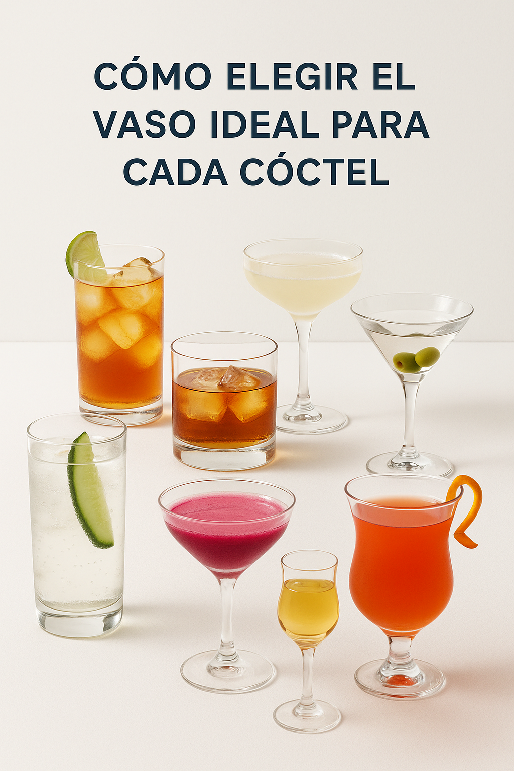 Cómo elegir el vaso ideal para cada cóctel