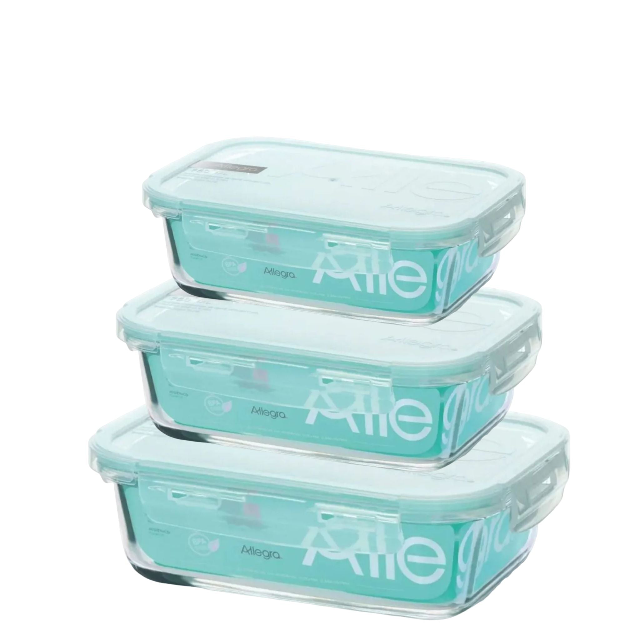 Pack 3 Taper De Vidrio Allegra