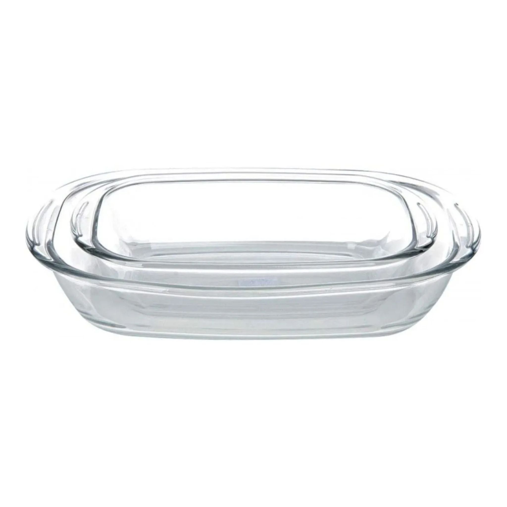 Set 2 Fuentes De Vidrio