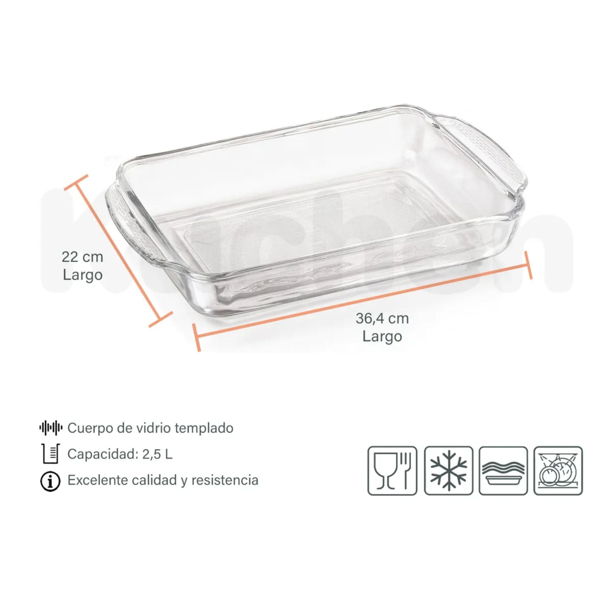 Bandeja De Vidrio Para Hornear