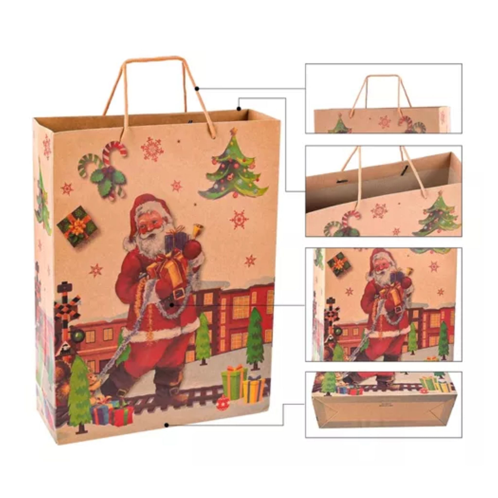 Bolsas de Regalo Kraft XL x12