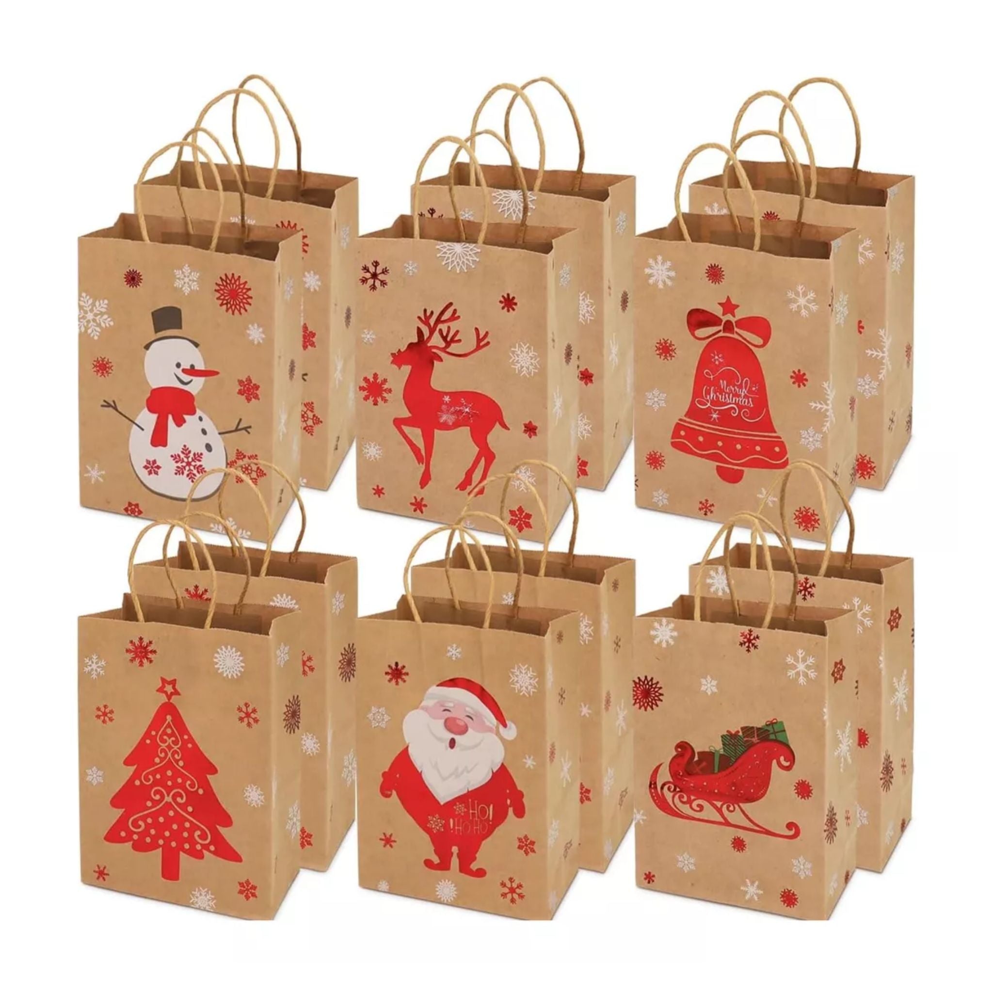 Bolsas de Regalo Kraft Pequeña X12