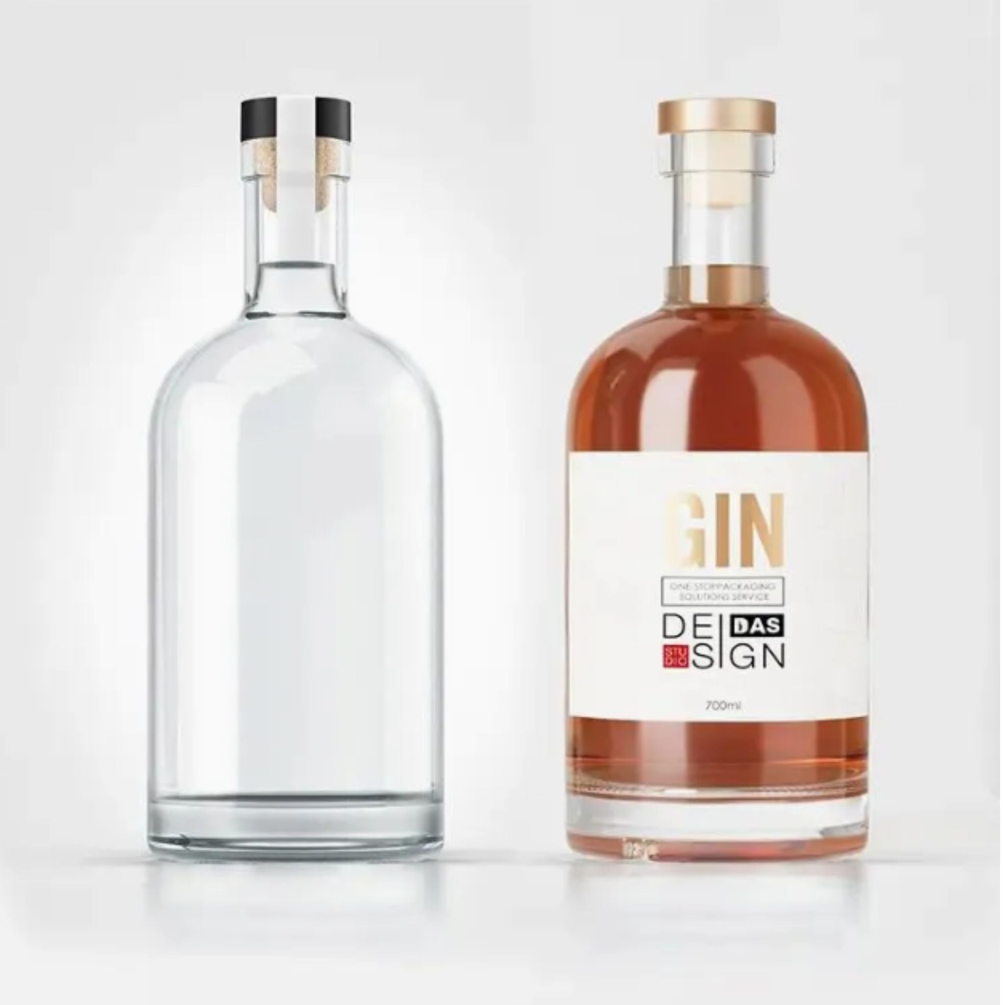 Botella De Vidrio Decantador 375ml