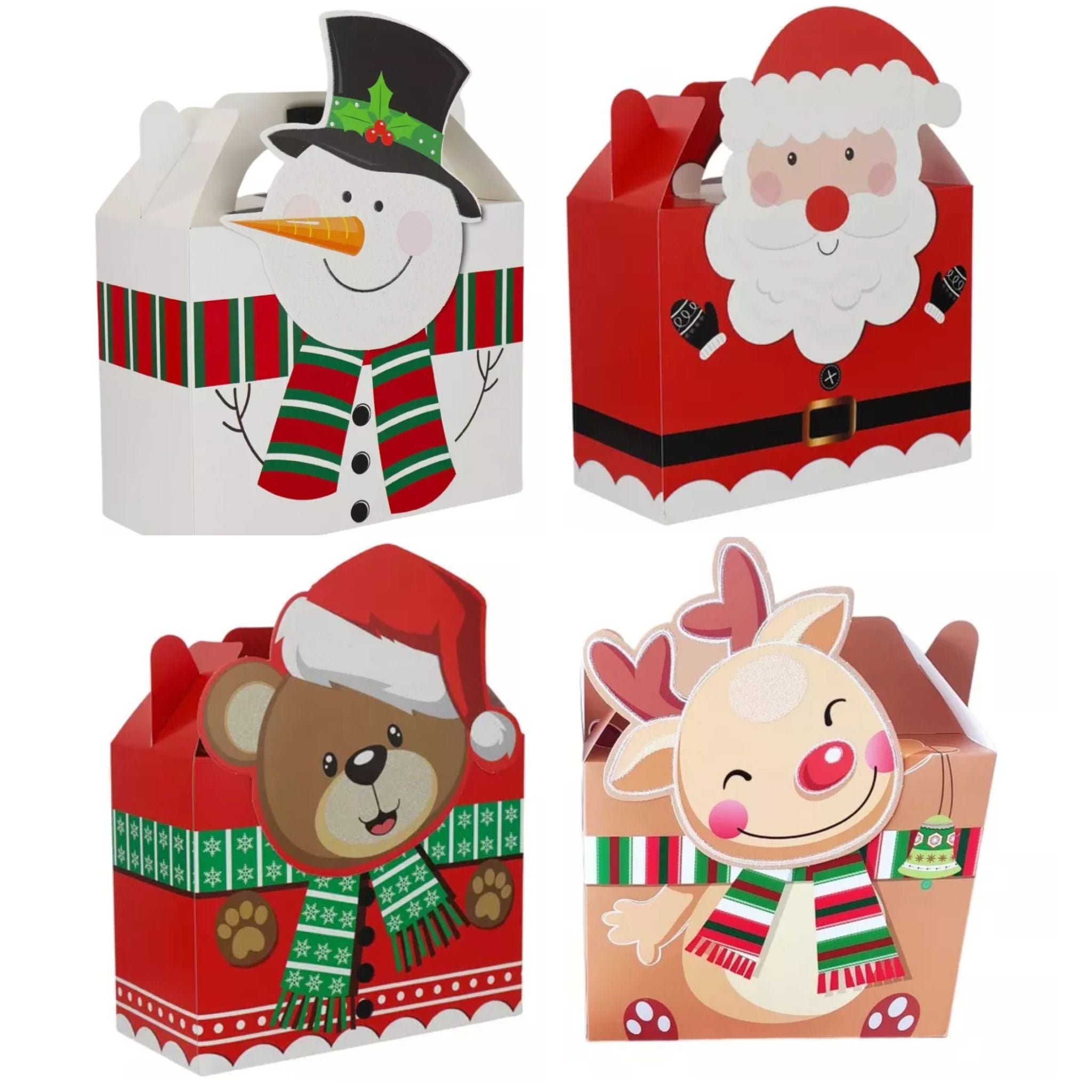 12 Cajas De Regalo Navidad Medianas