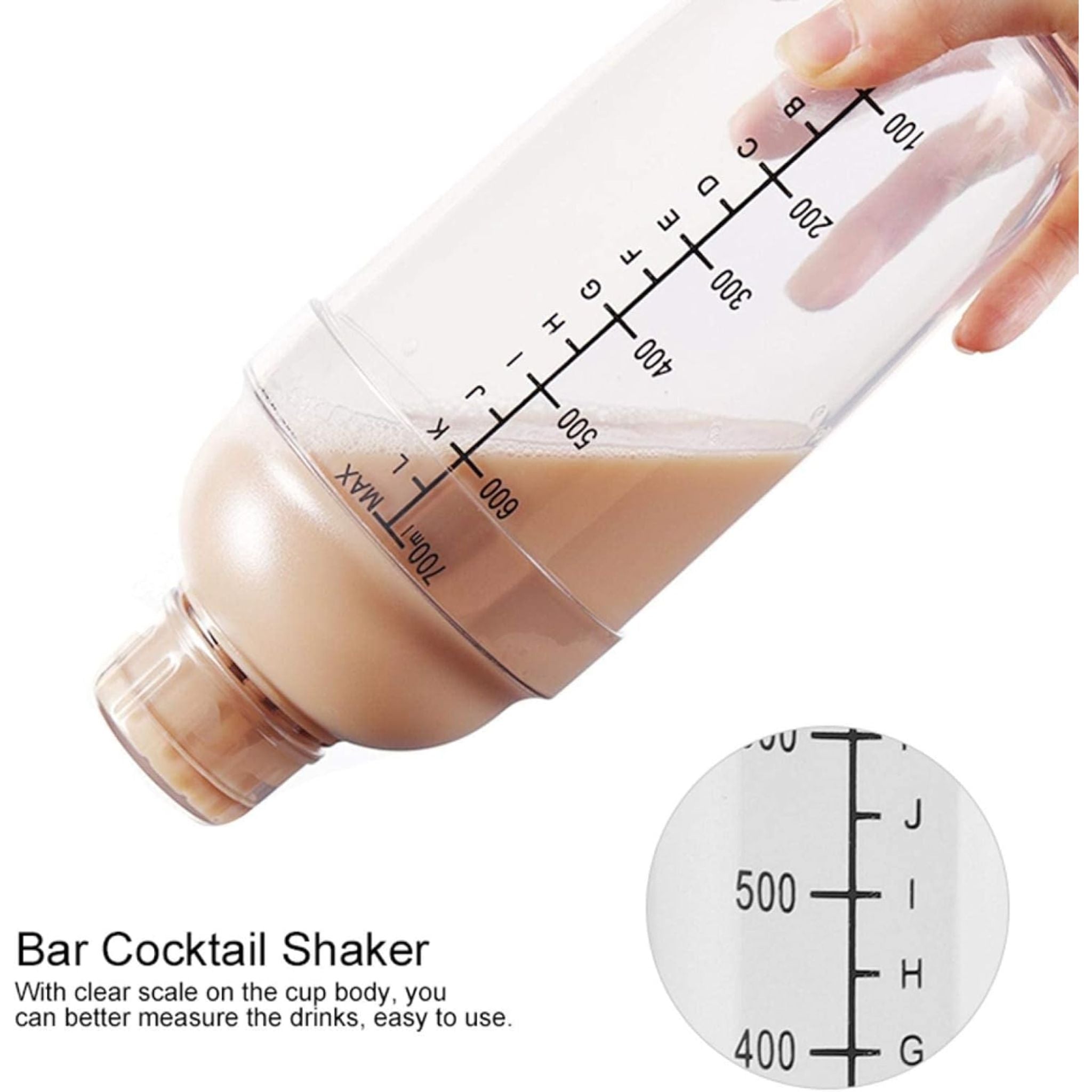 Coctelera Plástico Shaker 700ml
