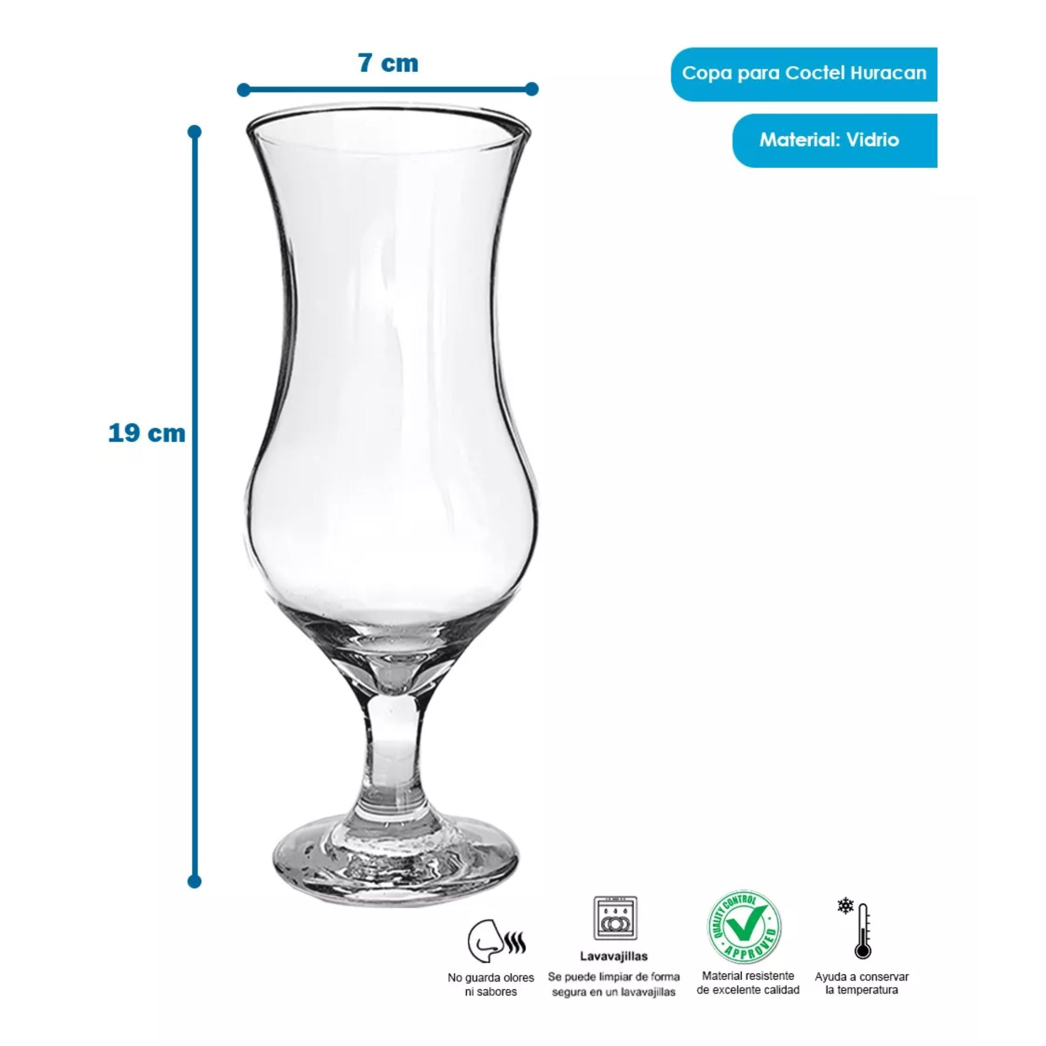 Copas Tipo Huracán 380ml X6