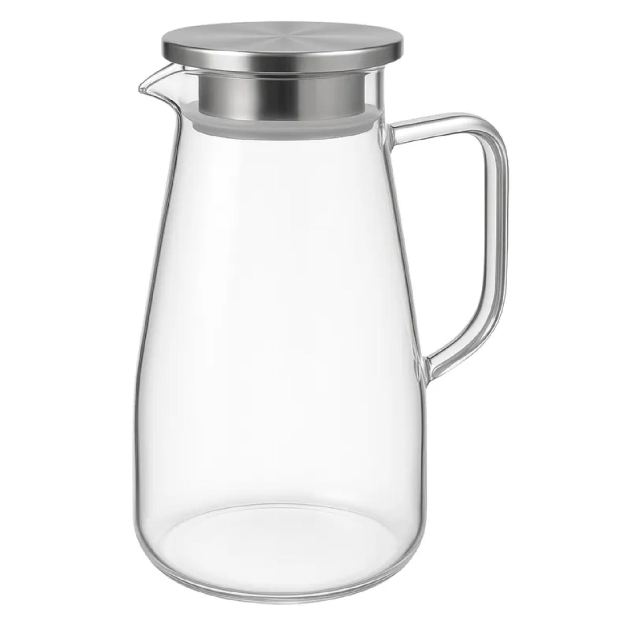 Jarra De Vidrio Tapa Acero Inox