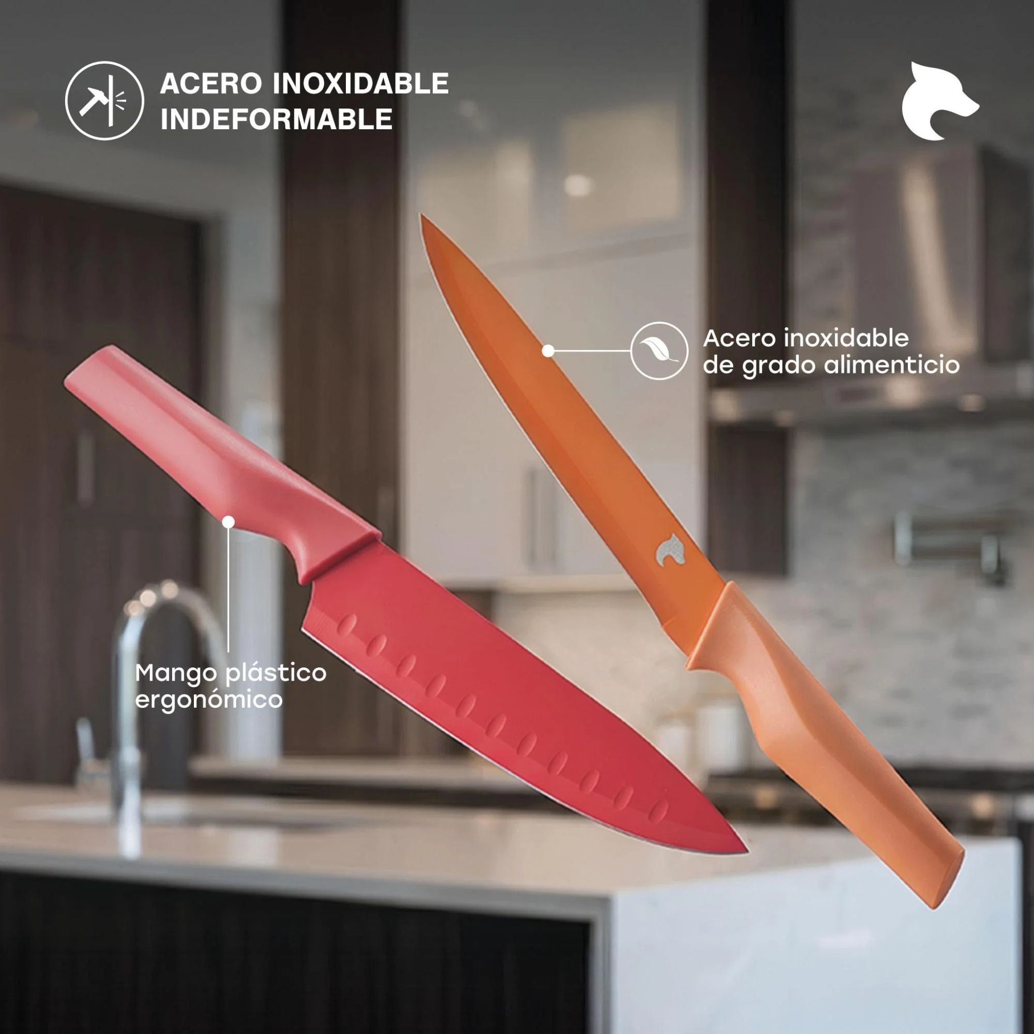 Set 8 Cuchillos Cocinero Moon