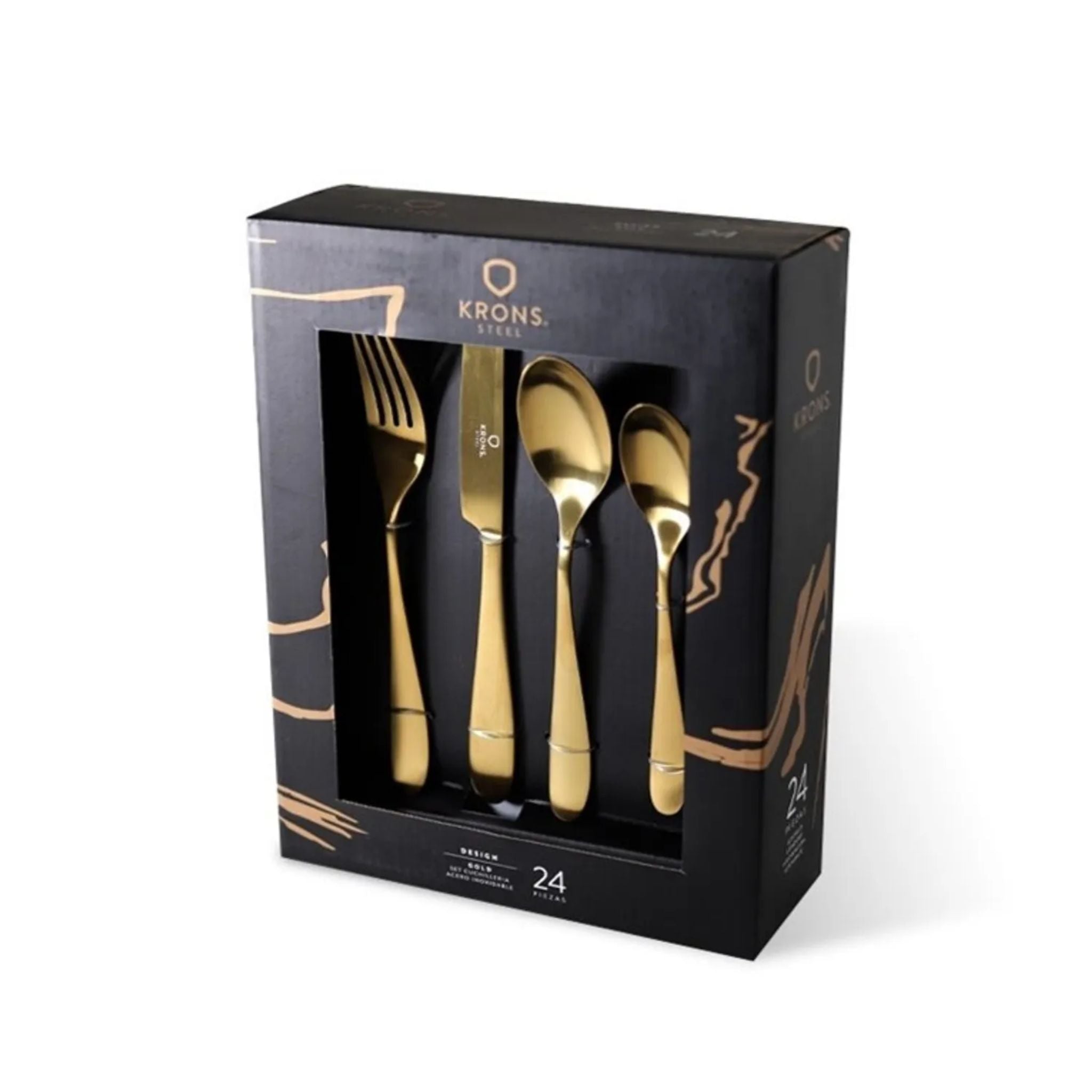 Juego De Cuchillería Gold Krons