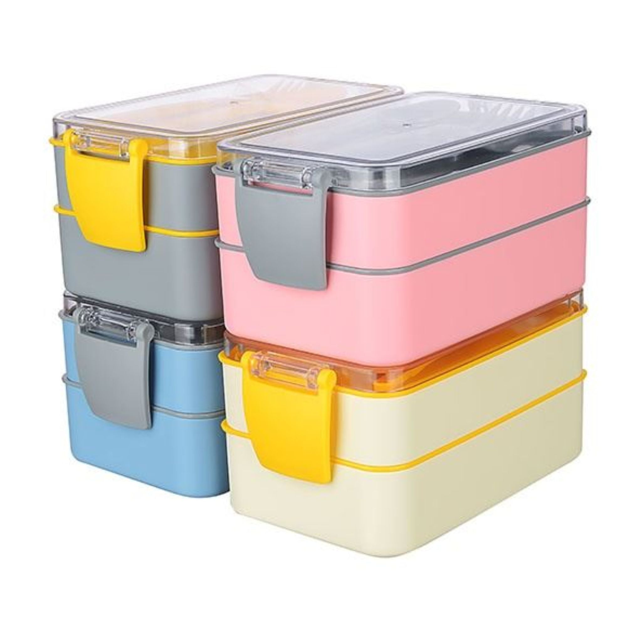 Lonchera Escolar Doble + Cubiertos