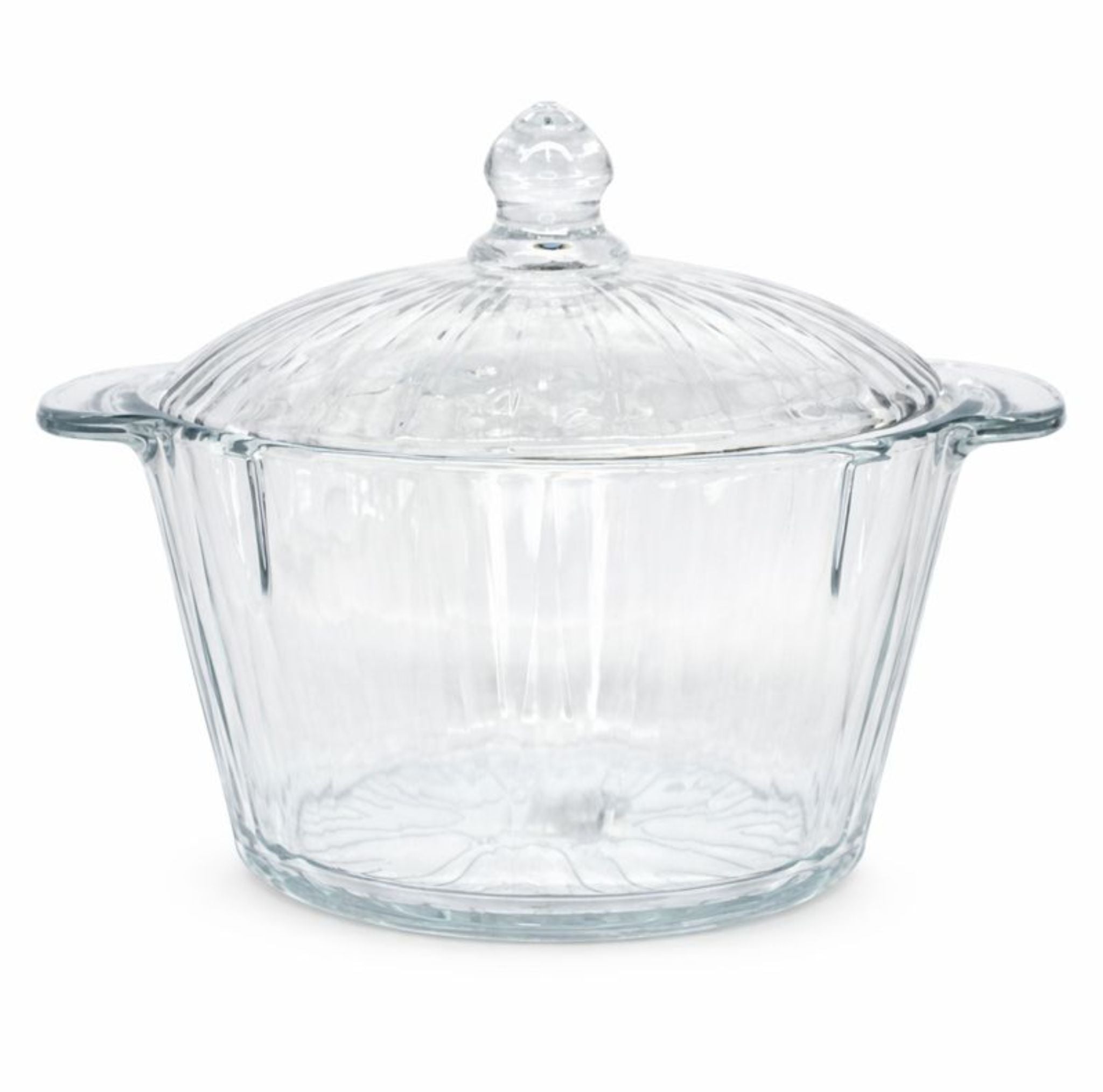 Olla De Vidrio Con Tapa 1.8L