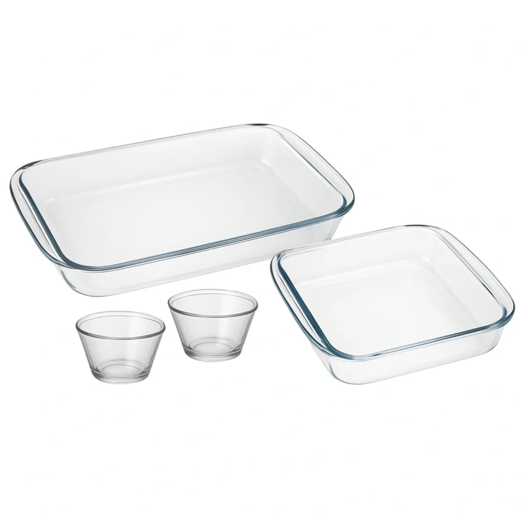 2 Asaderas Vidrio + 2 Flaneras