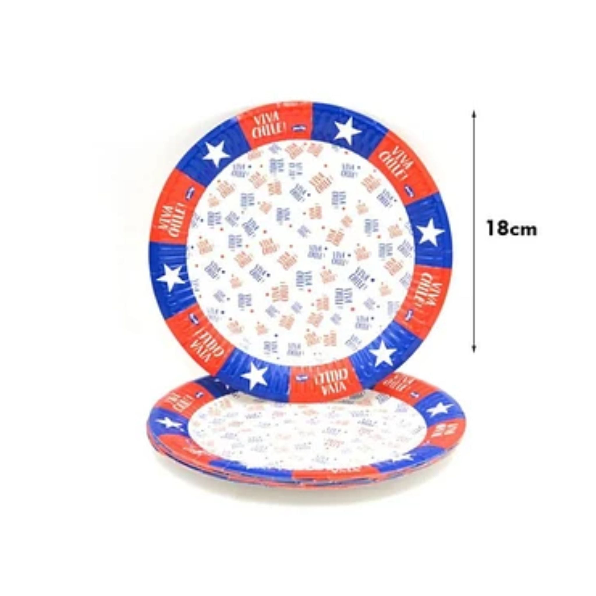 Platos Desechables Fechas Patrias X6