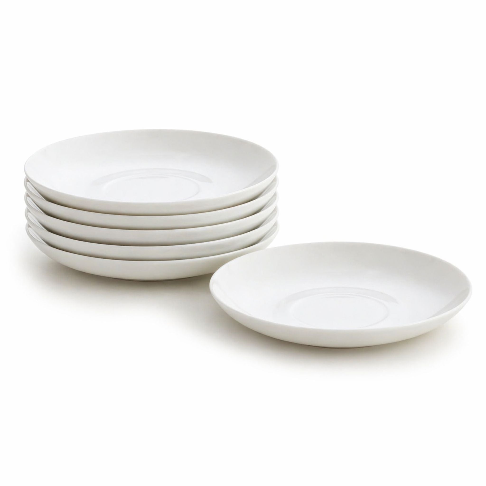 Platillos Té Porcelana Blanca 15cm