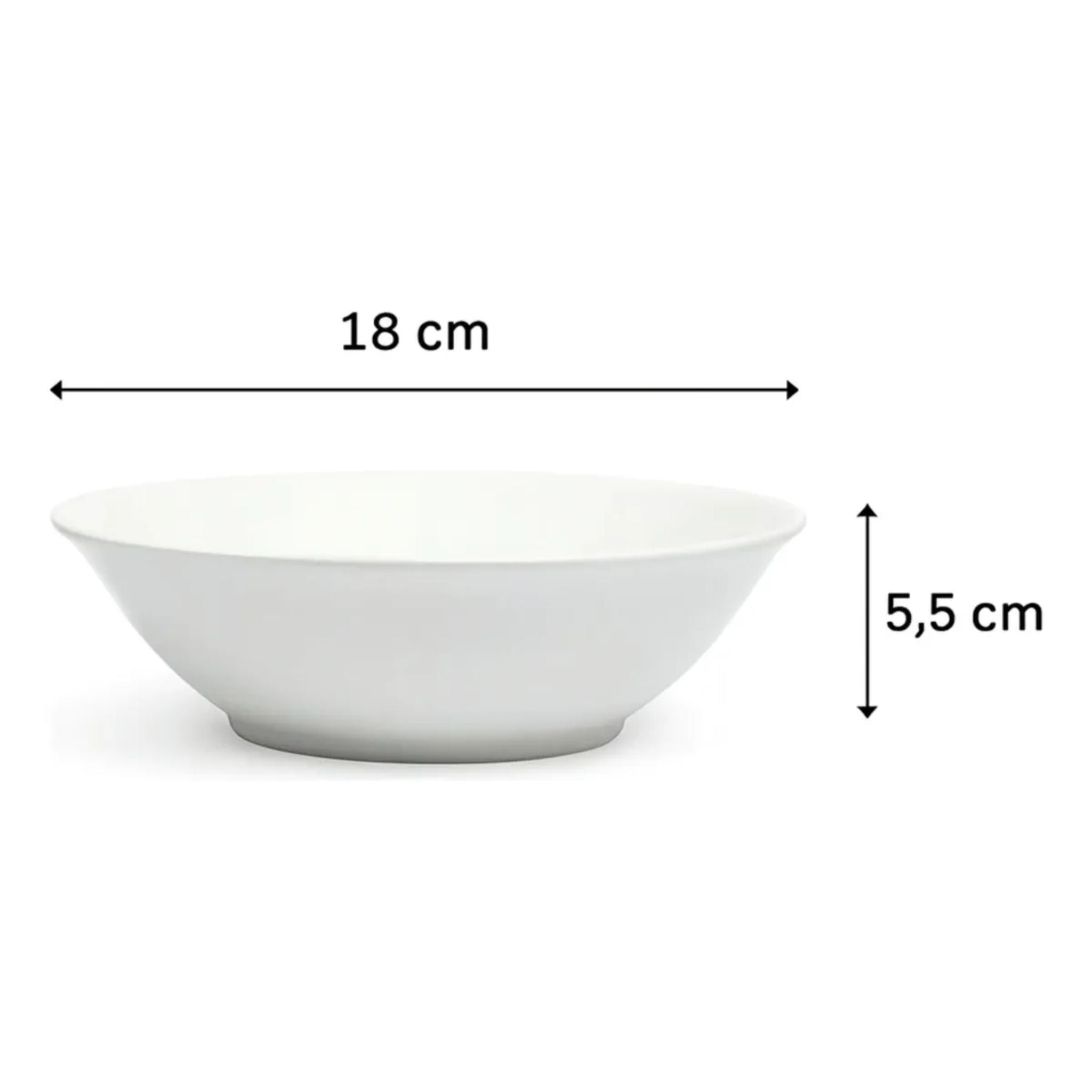Plato Hondo Porcelana 18cm