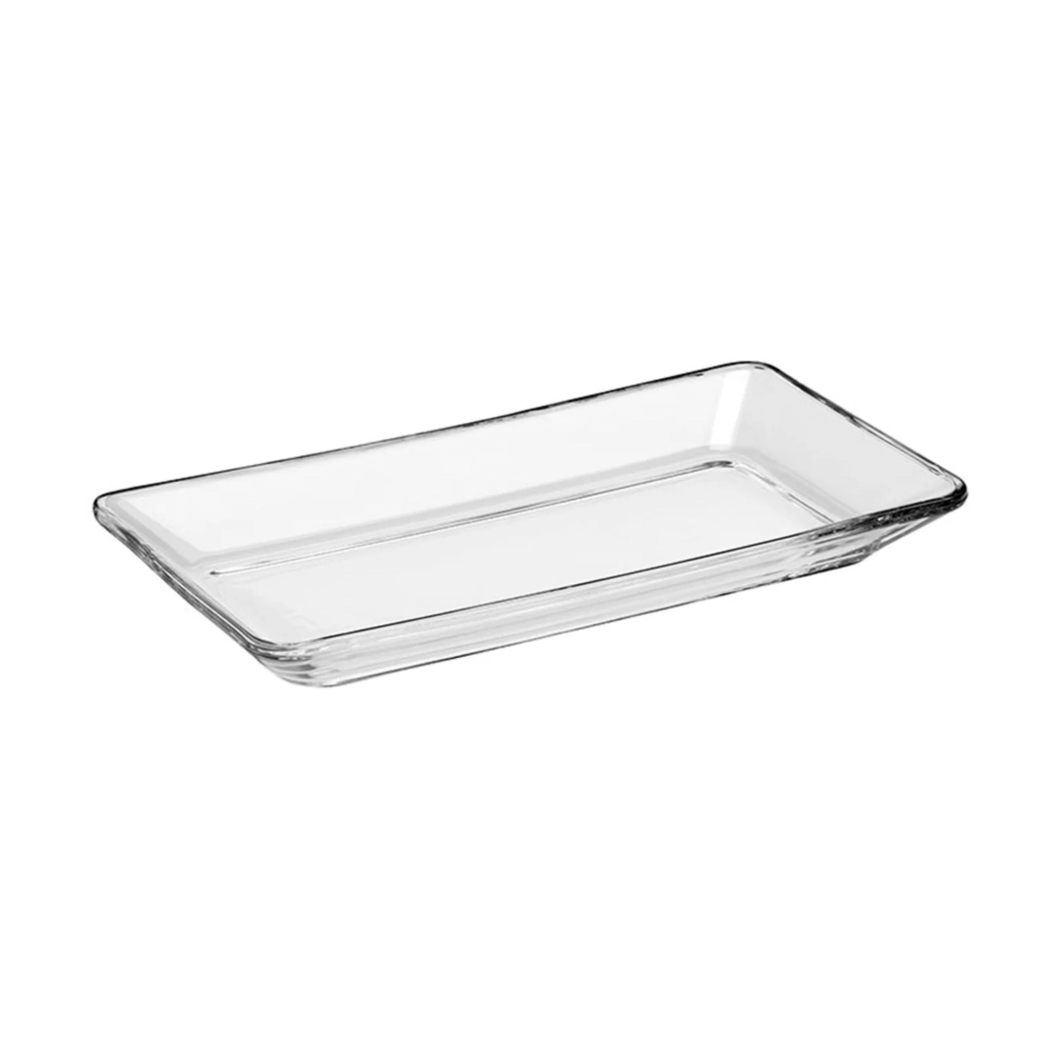 Plato De Vidrio Rectangular 24cm