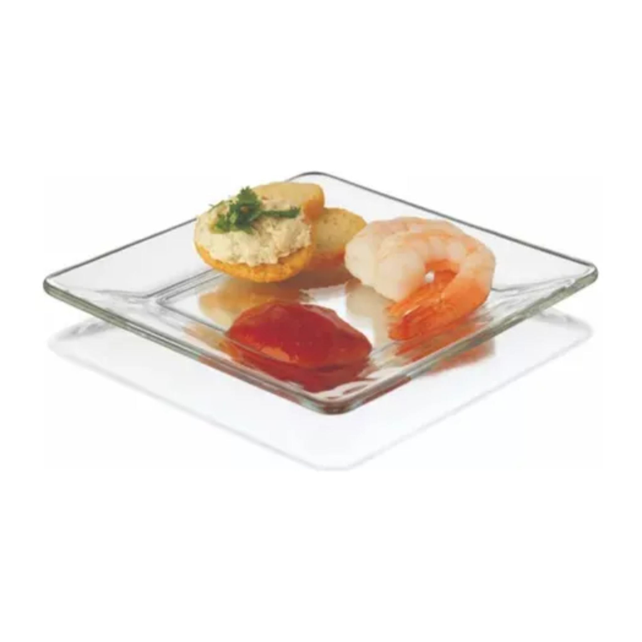 Platos Cuadrado De Postre X6