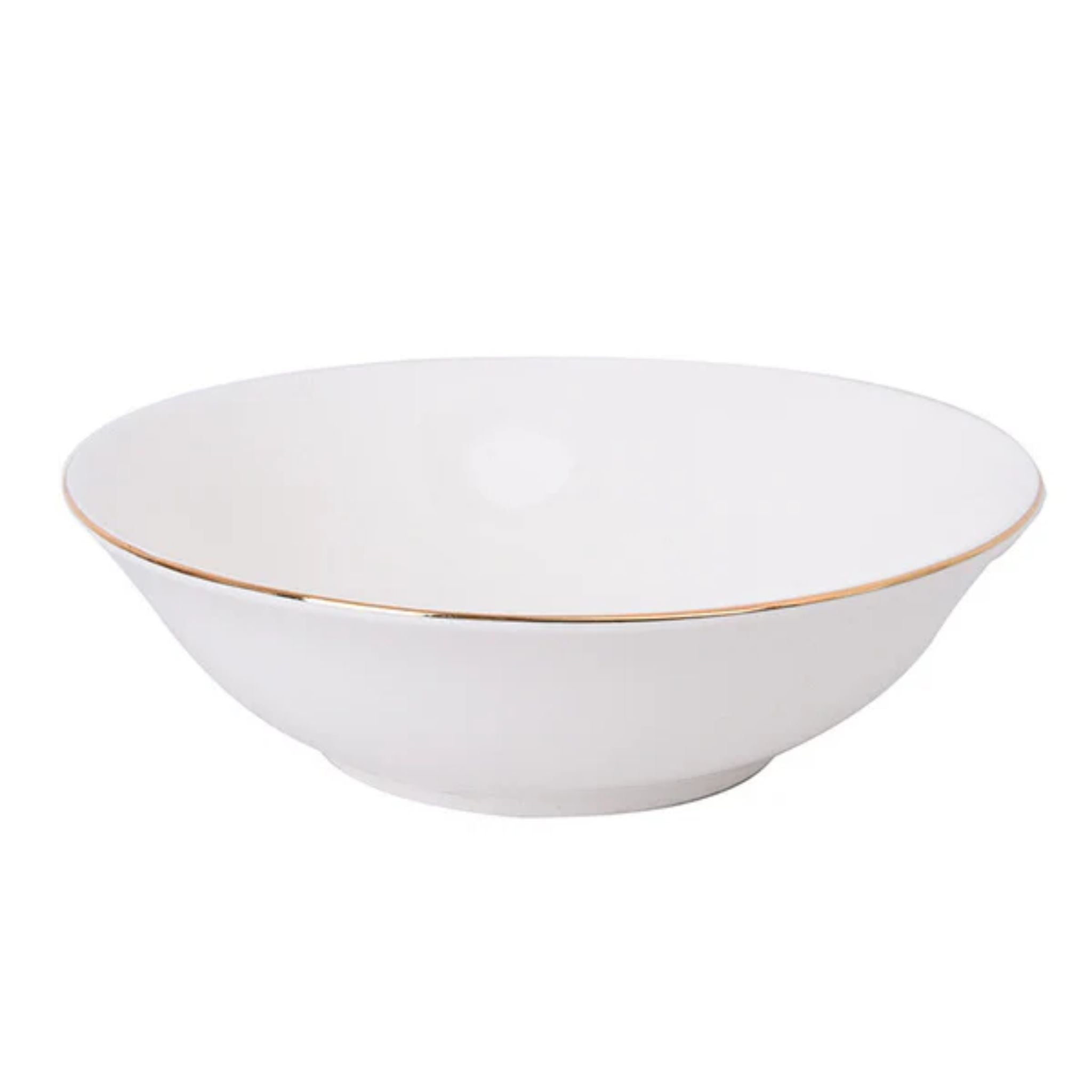 Plato Hondo Borde Dorado 20cm