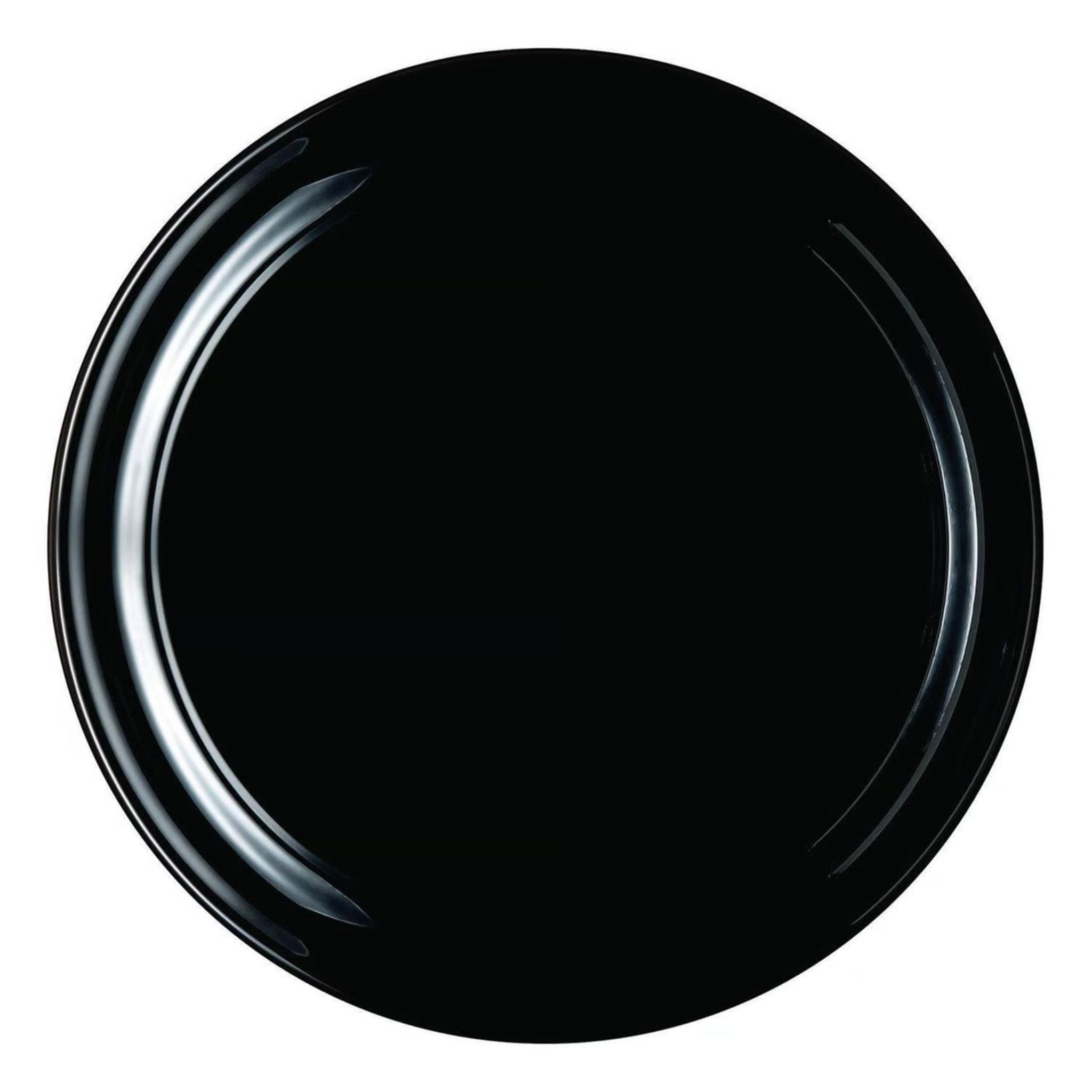 Plato de Fondo Llano Negro 25cm