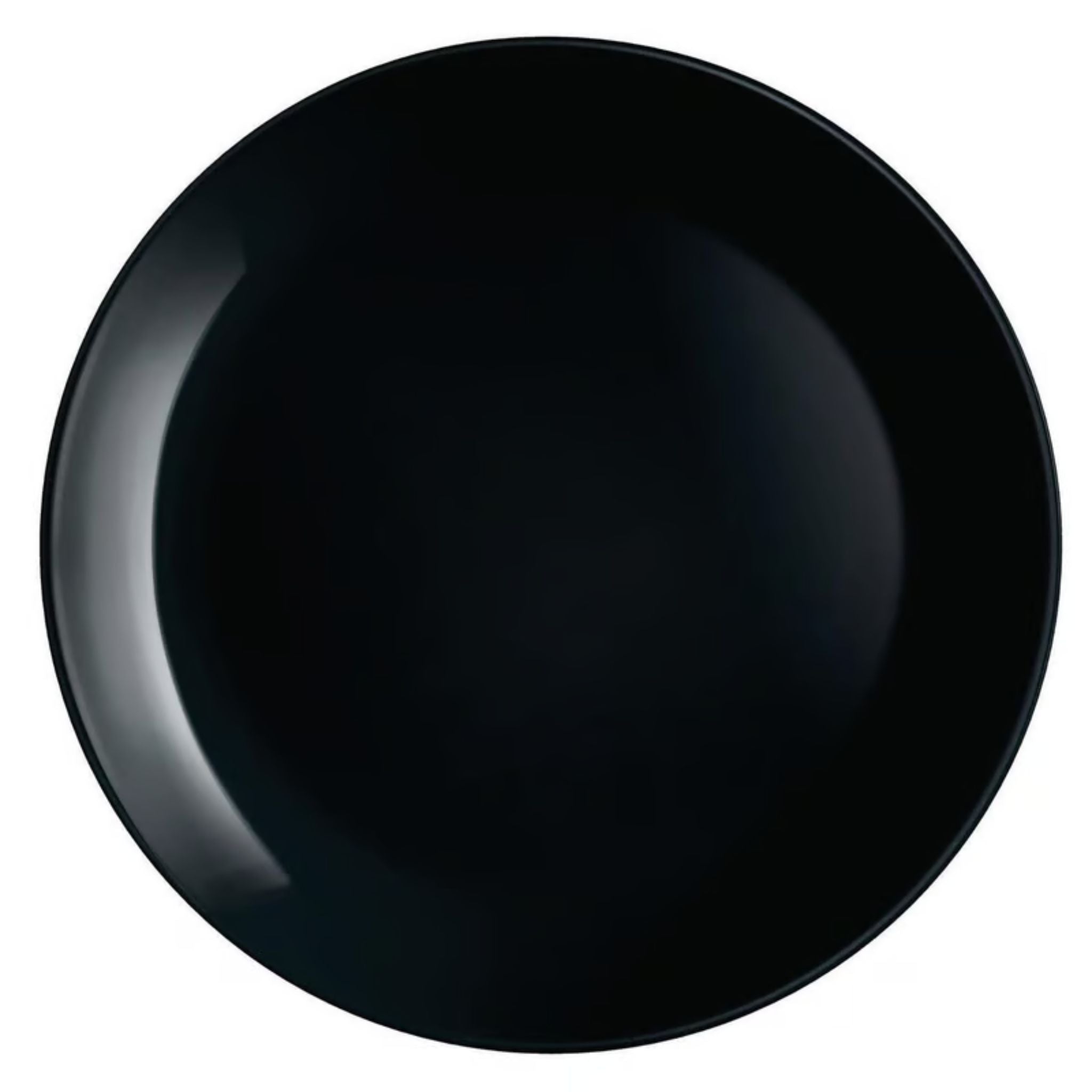 Plato de Fondo Llano Negro 25cm