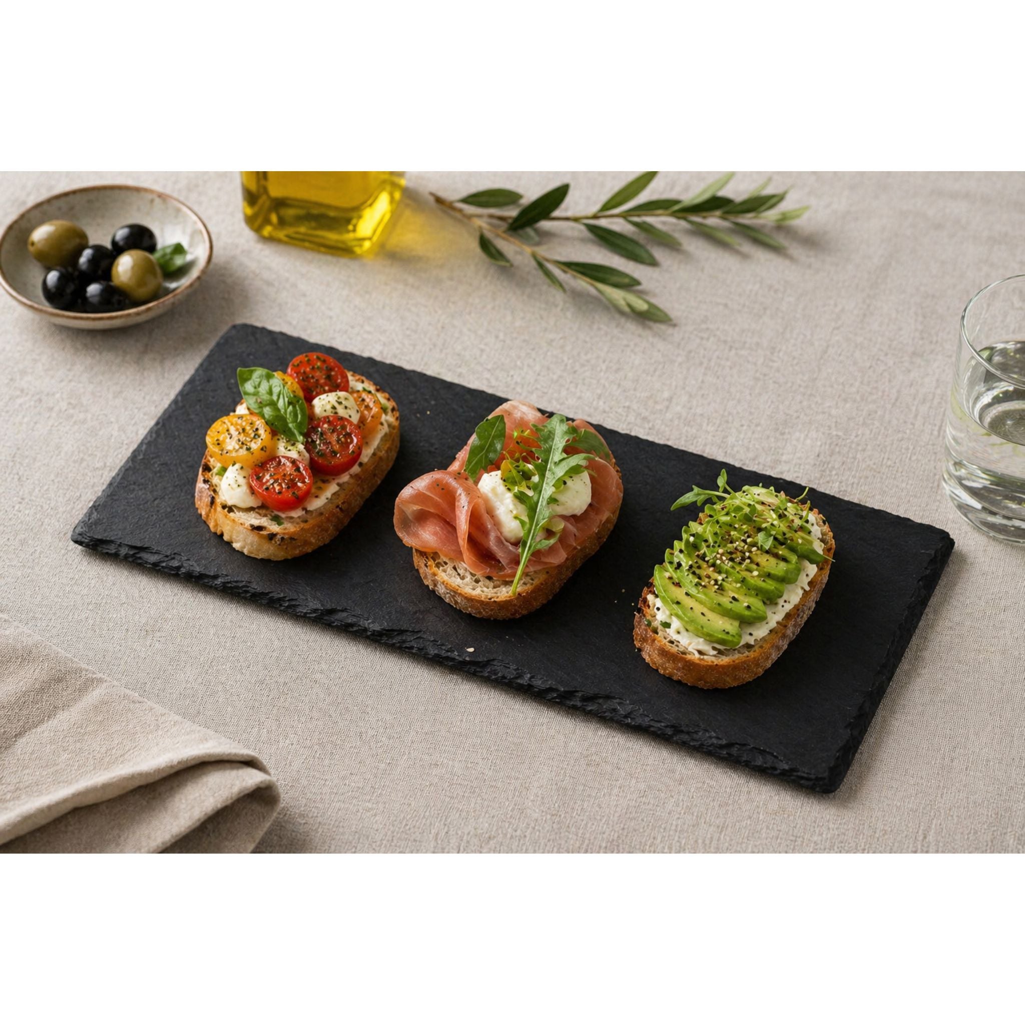 Plato De Piedra Rectangular 25x12cm