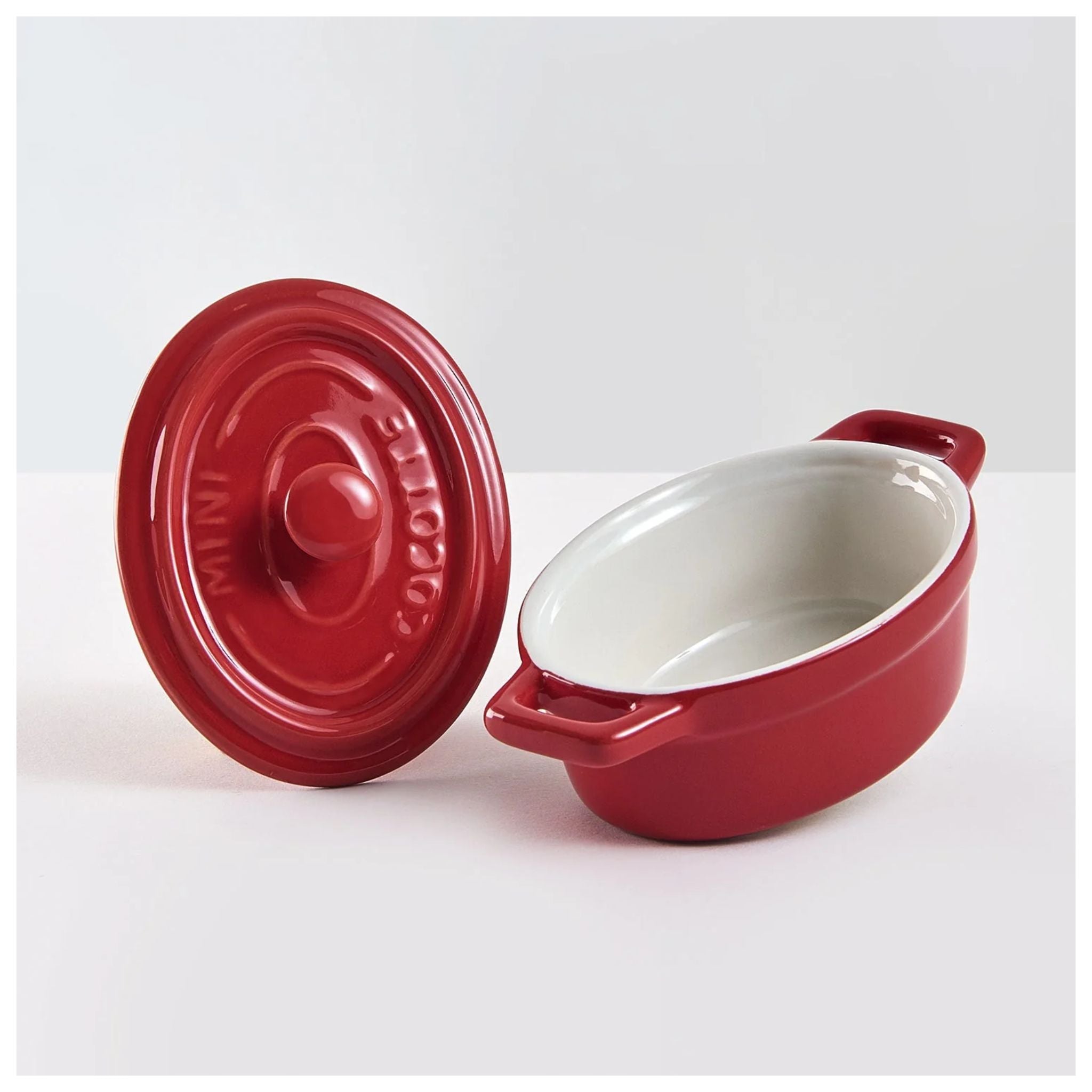 Pocillos de Cerámica con Tapa X4