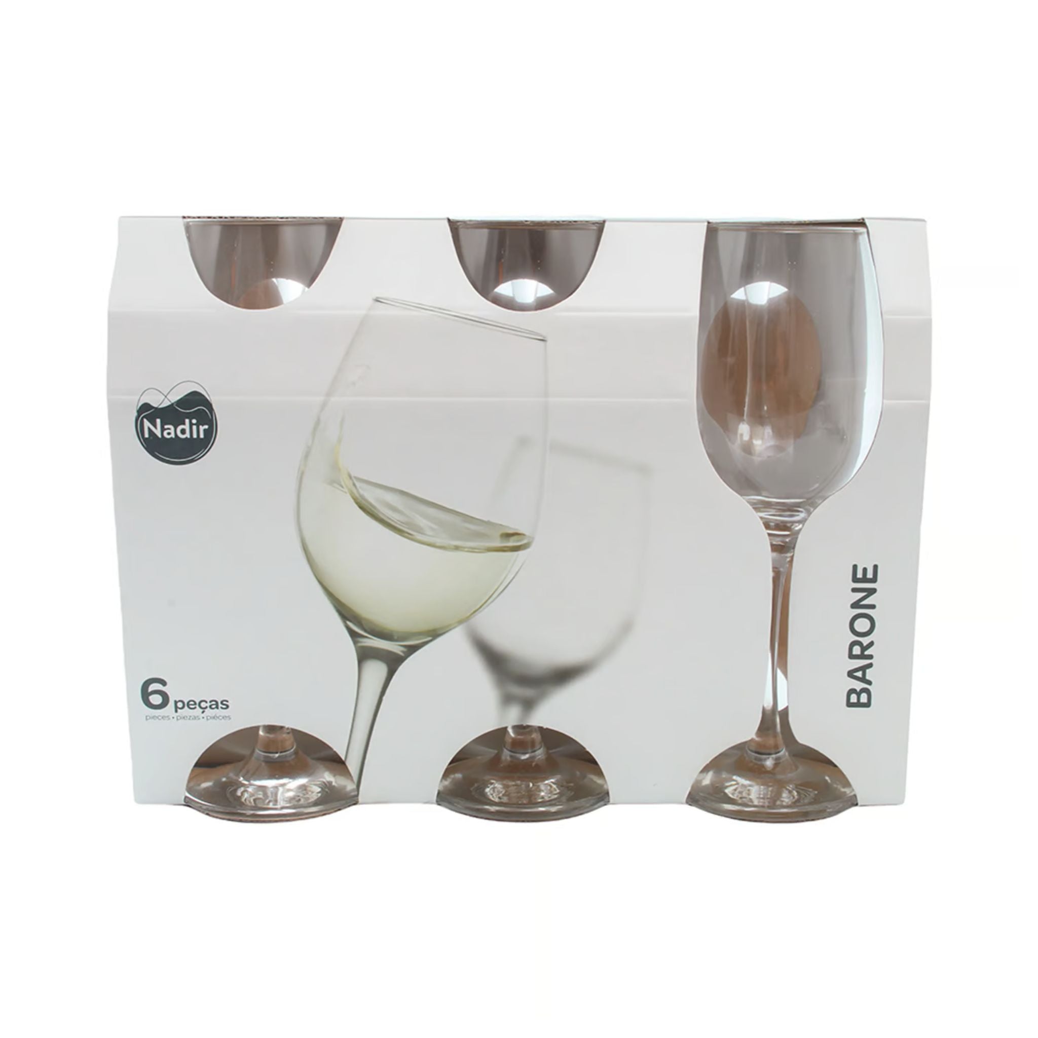 6 Copas de Vino Blanco 385cc