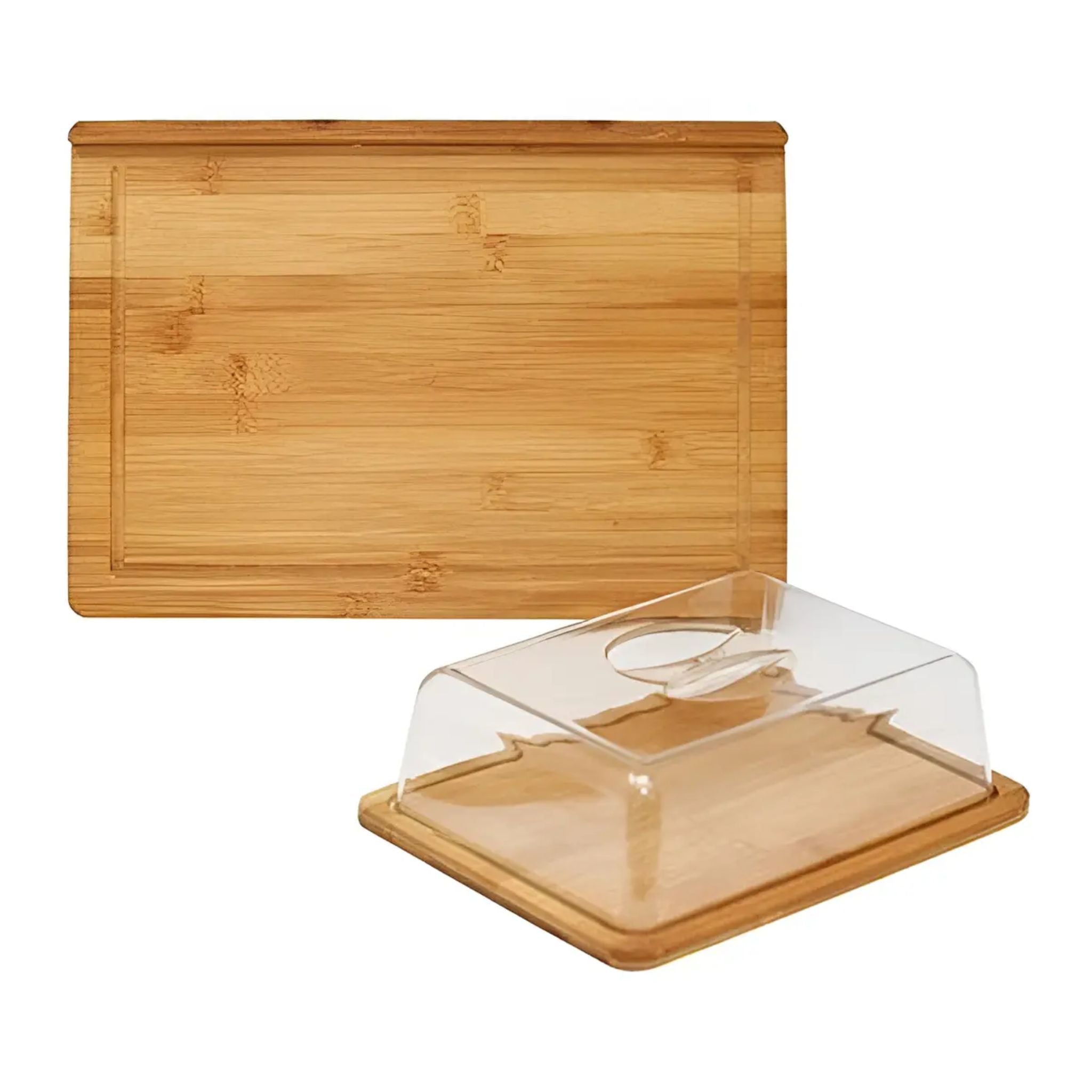 Tabla Madera Bambú Con Tapa Keep