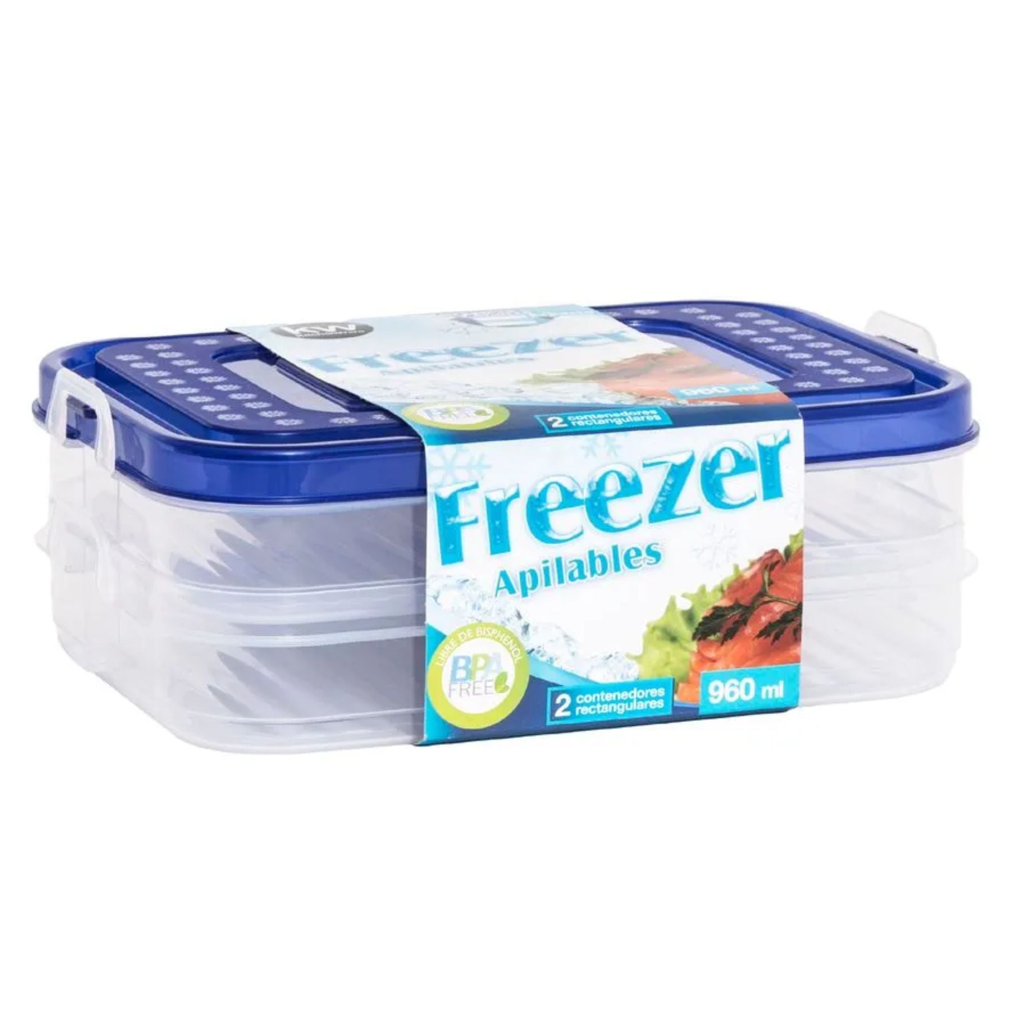Contenedor Doble Apilable 960ml