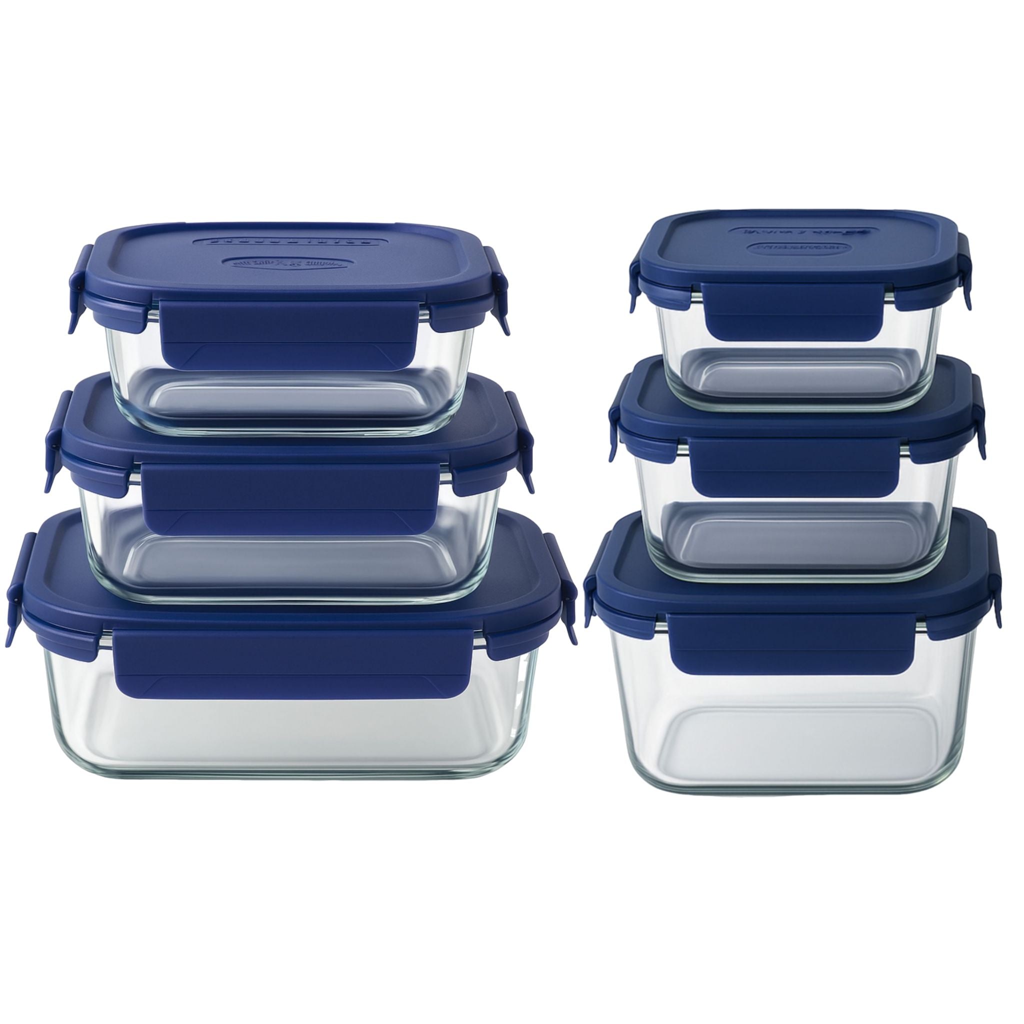 Pack 6 Taper De Vidrio Hermeticos