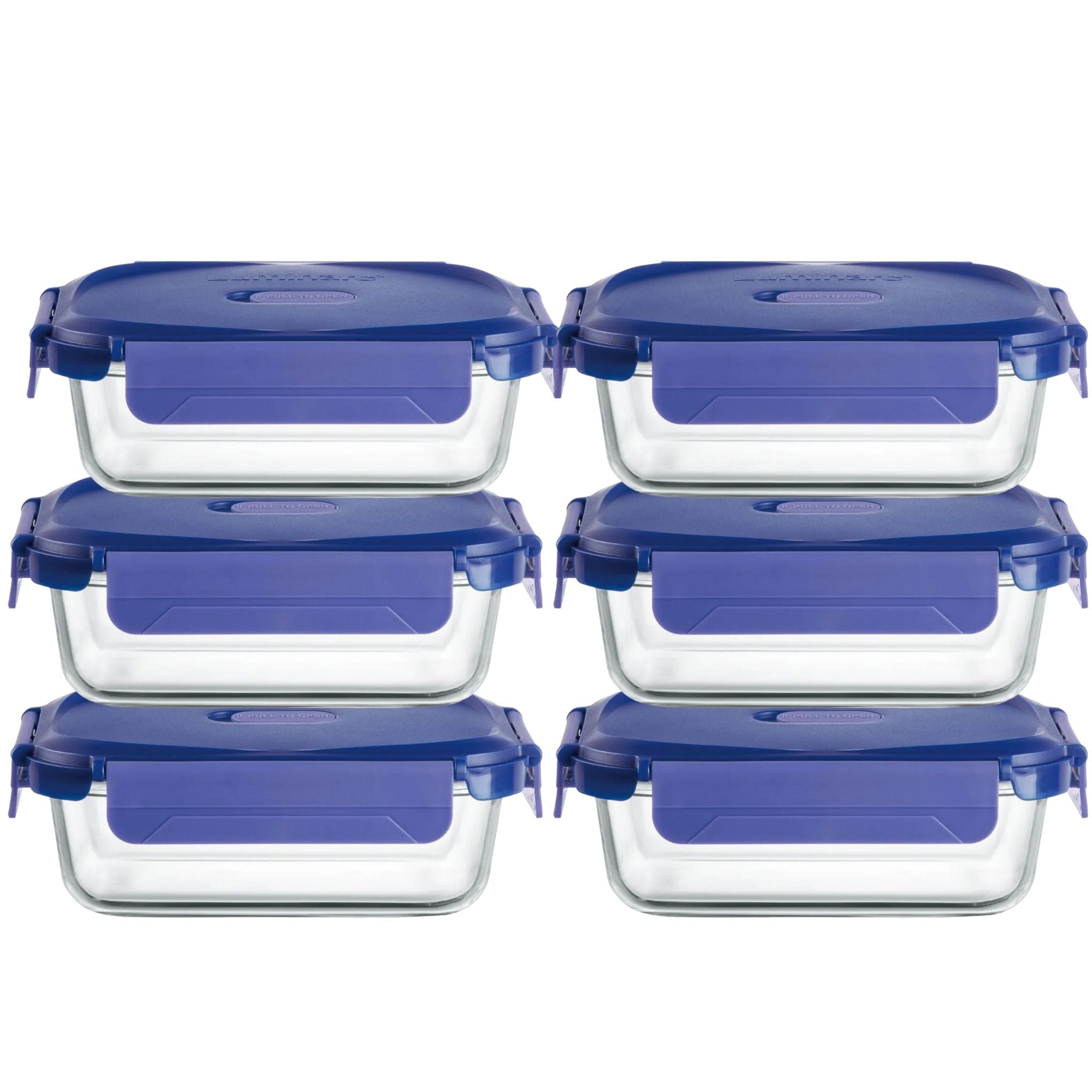 6 Taper De Vidrio Hermetico 650ml