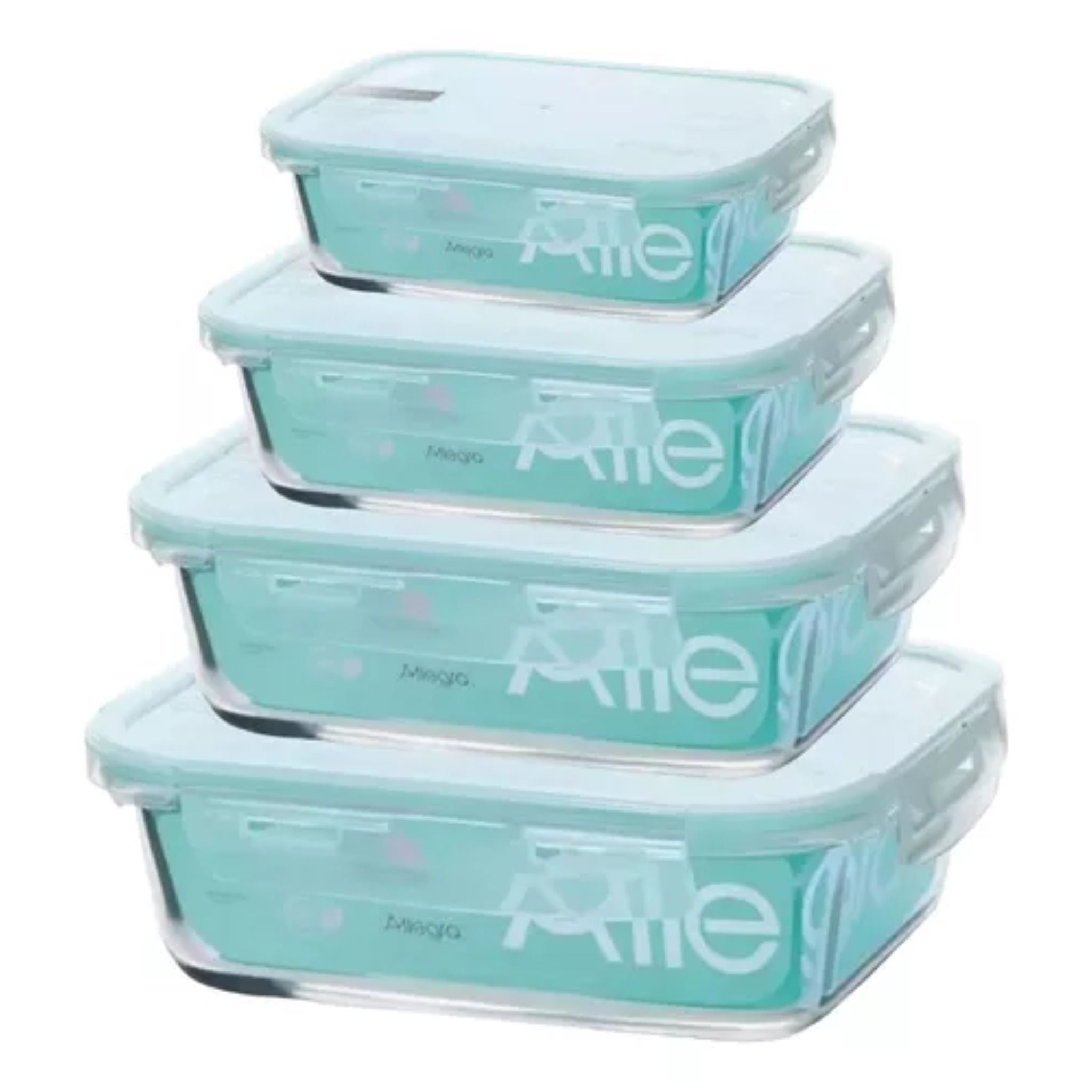 Táper de Vidrio Hermético X4