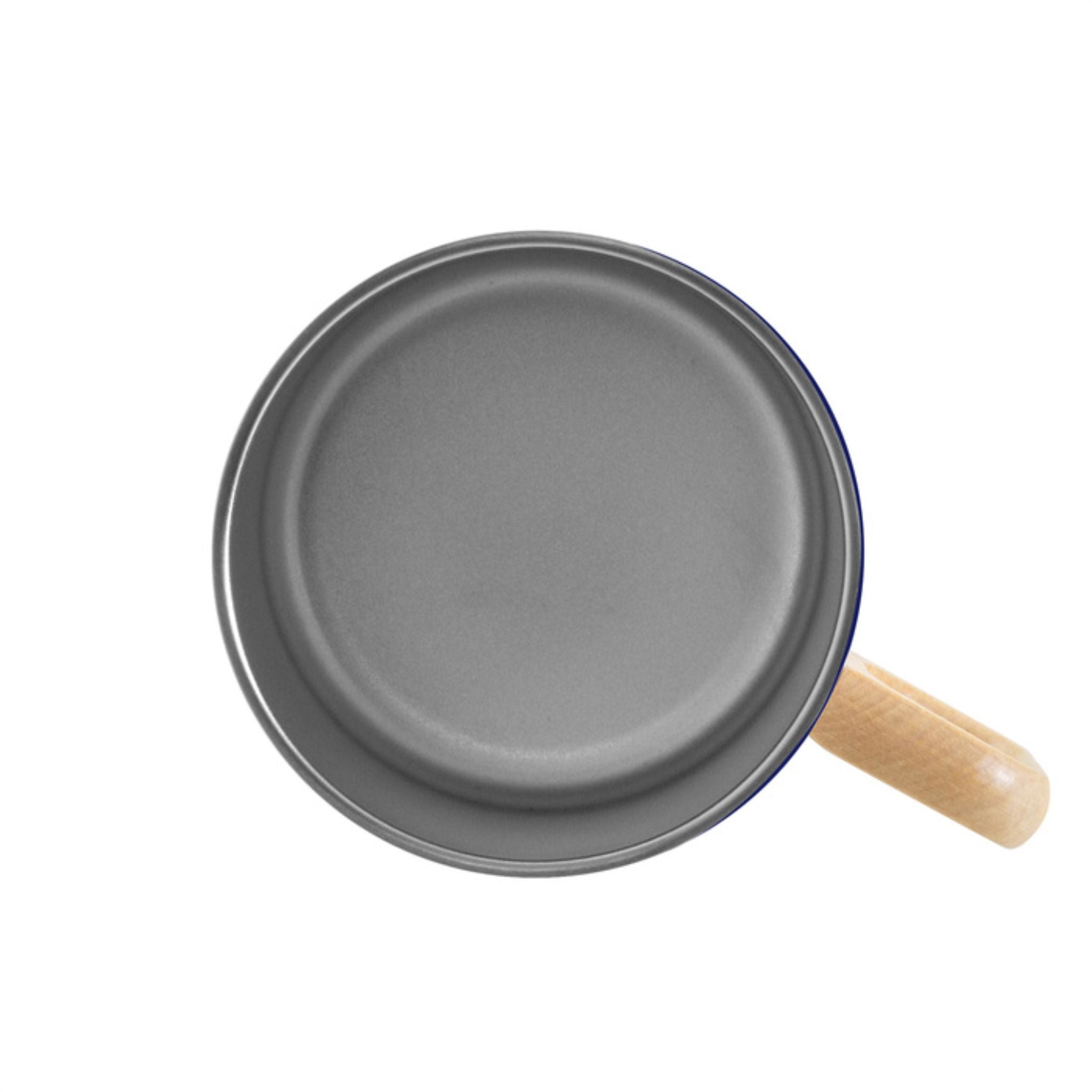 Taza Acero Asa De Madera 390ml