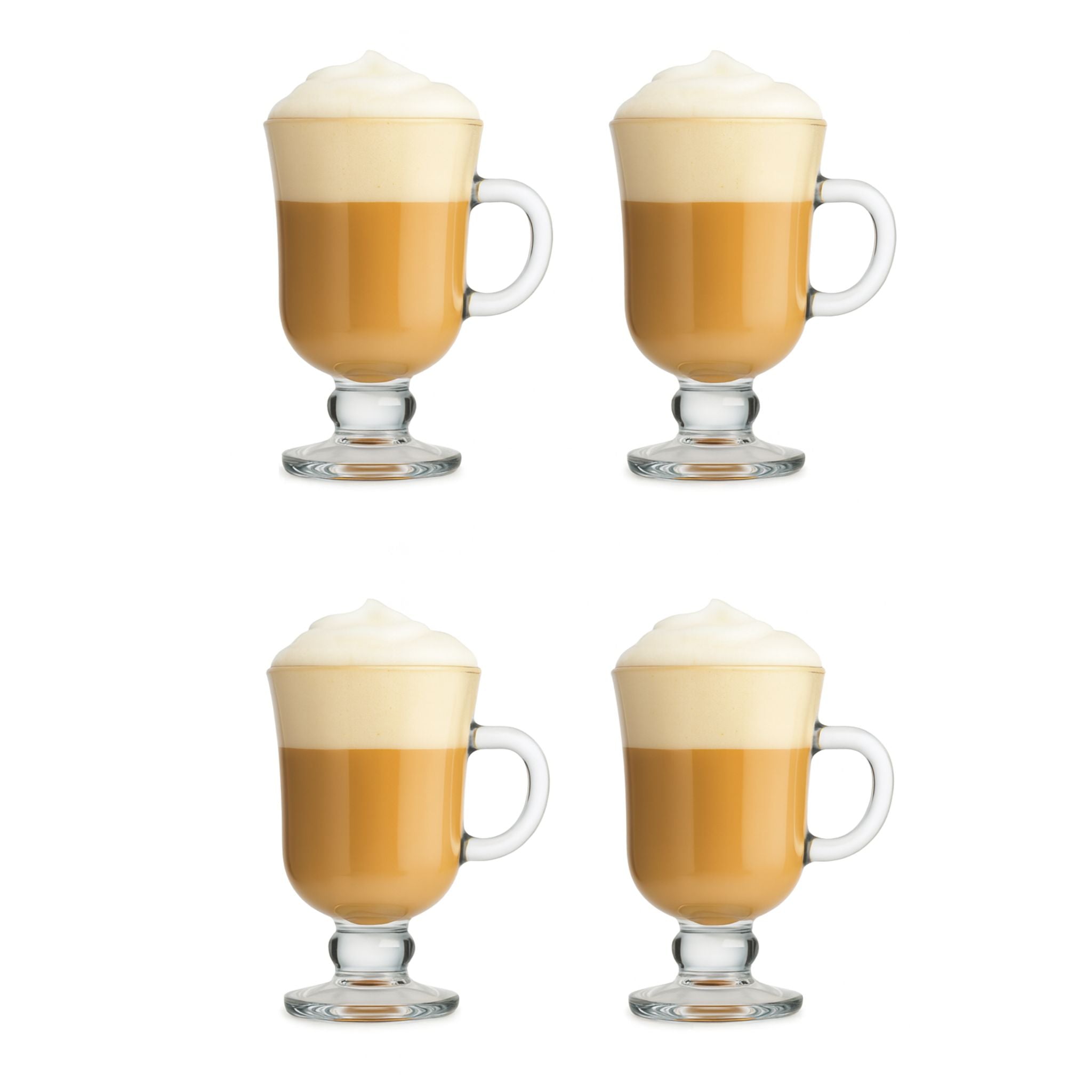 Tazas De Vidrio Capuchino X4