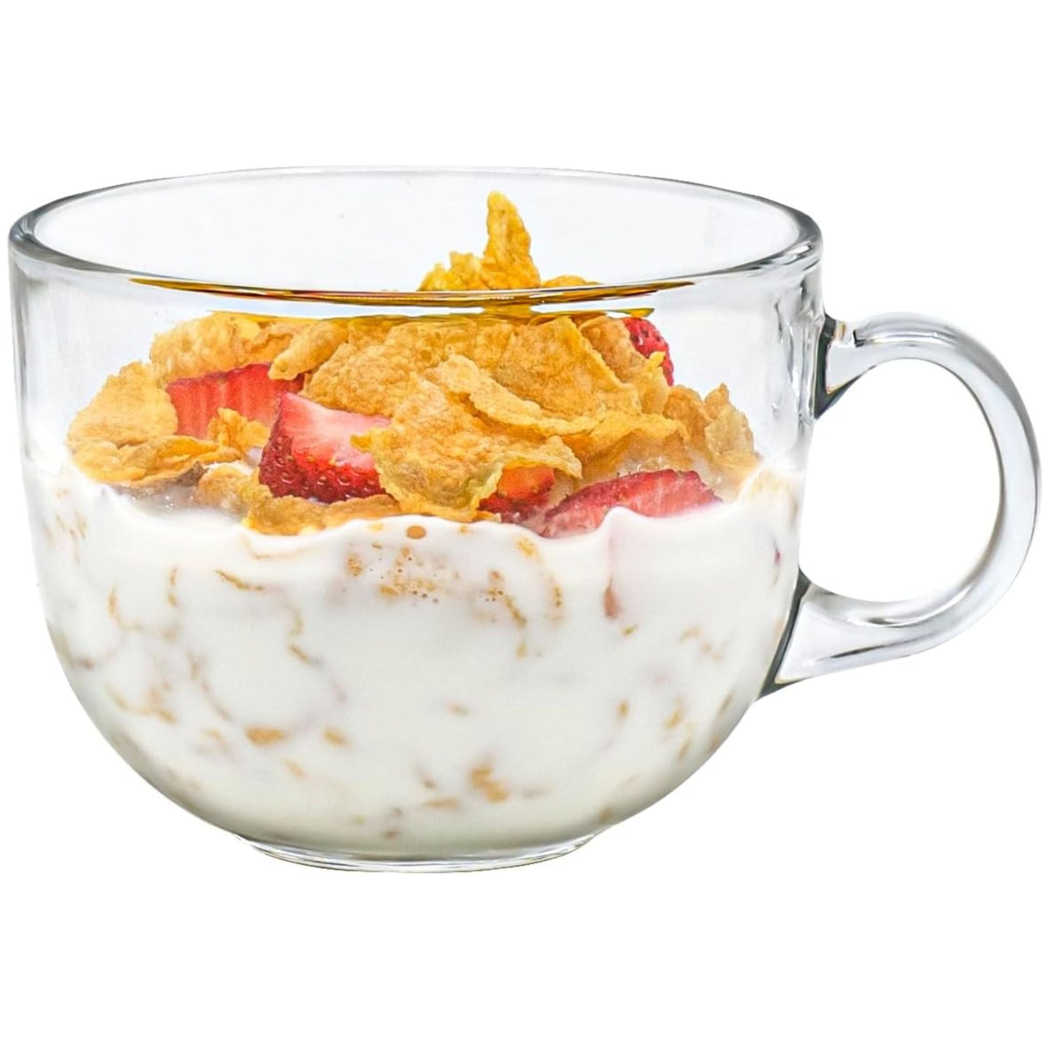 Tazas Mug De Vidrio 330ml X6