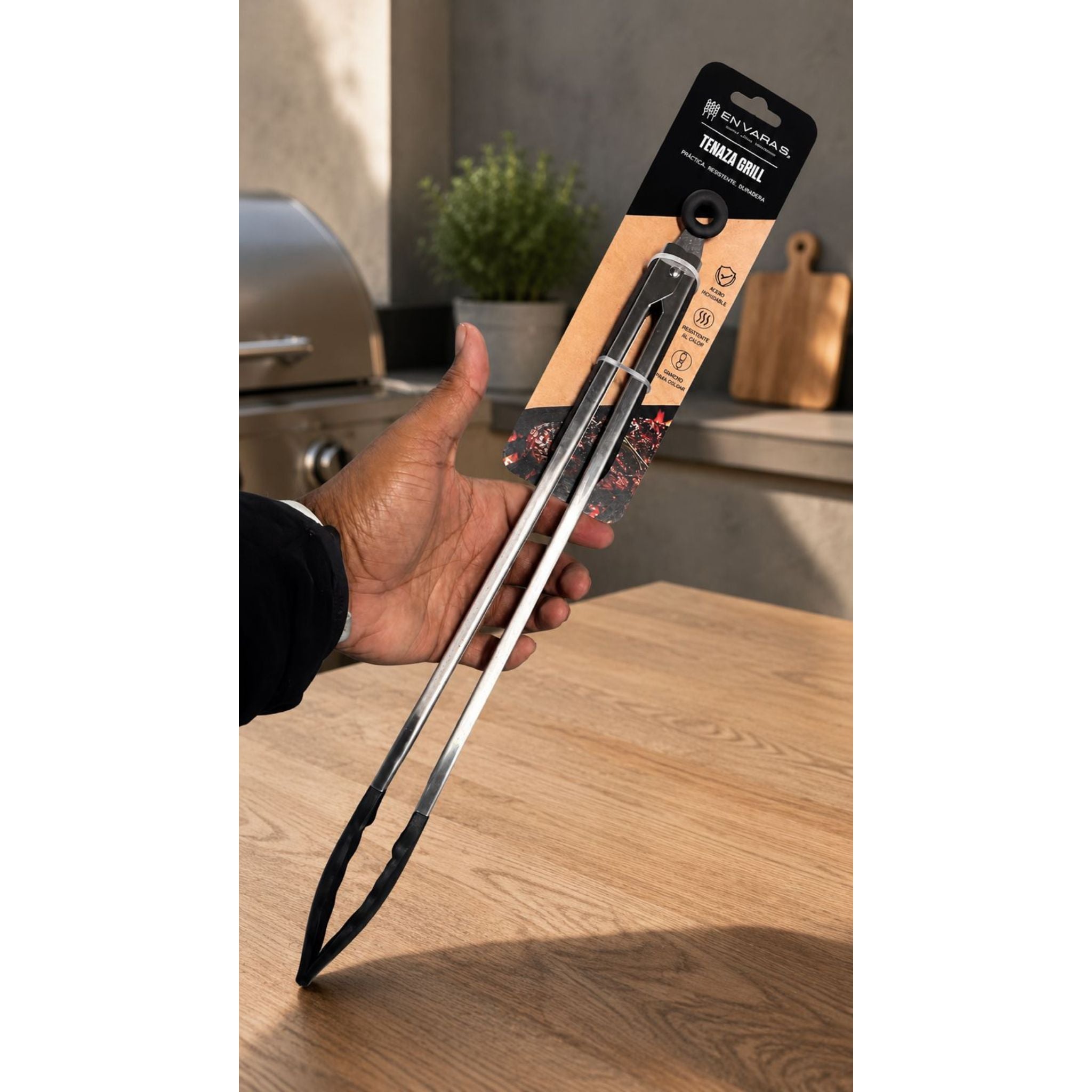 Pinza Parrillera 40cm Profesional