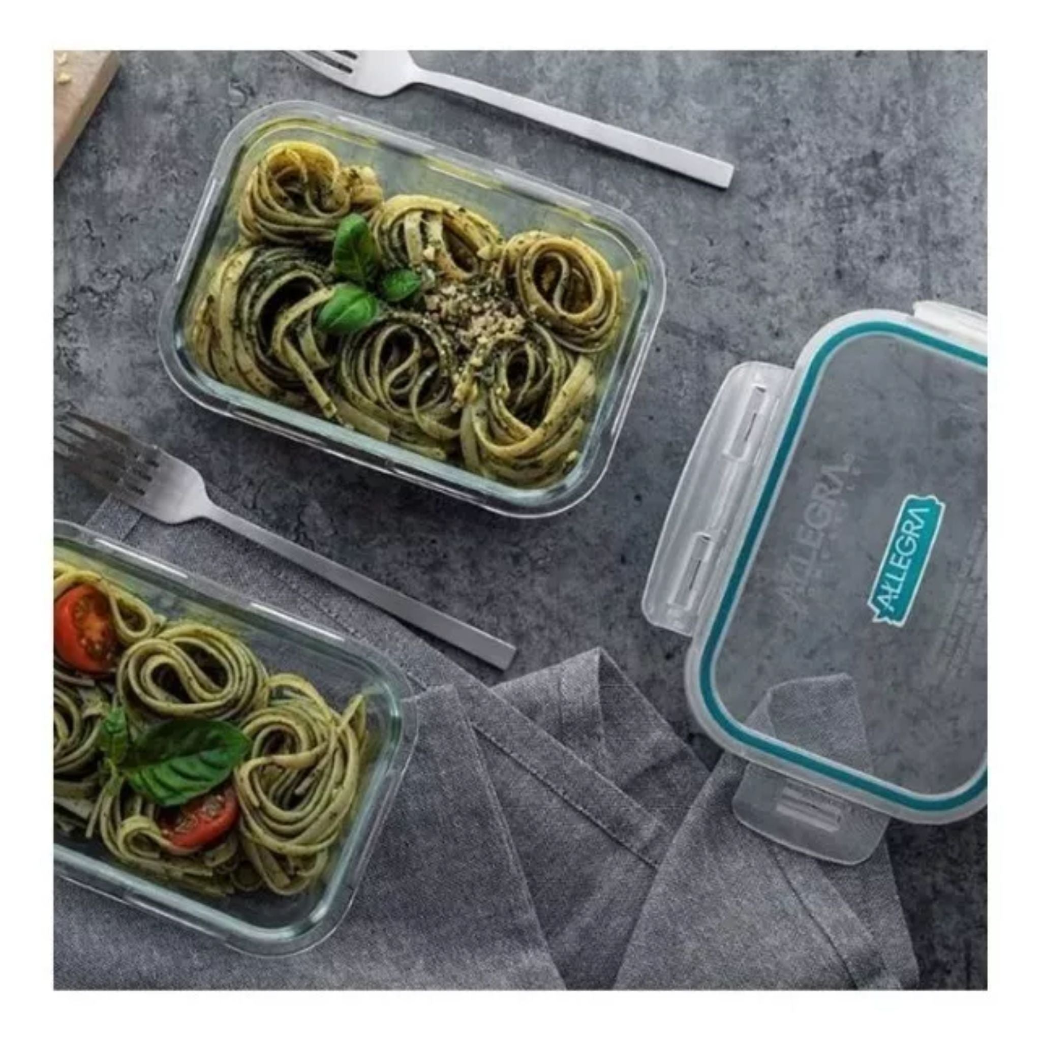 Táper de Vidrio Hermético X4