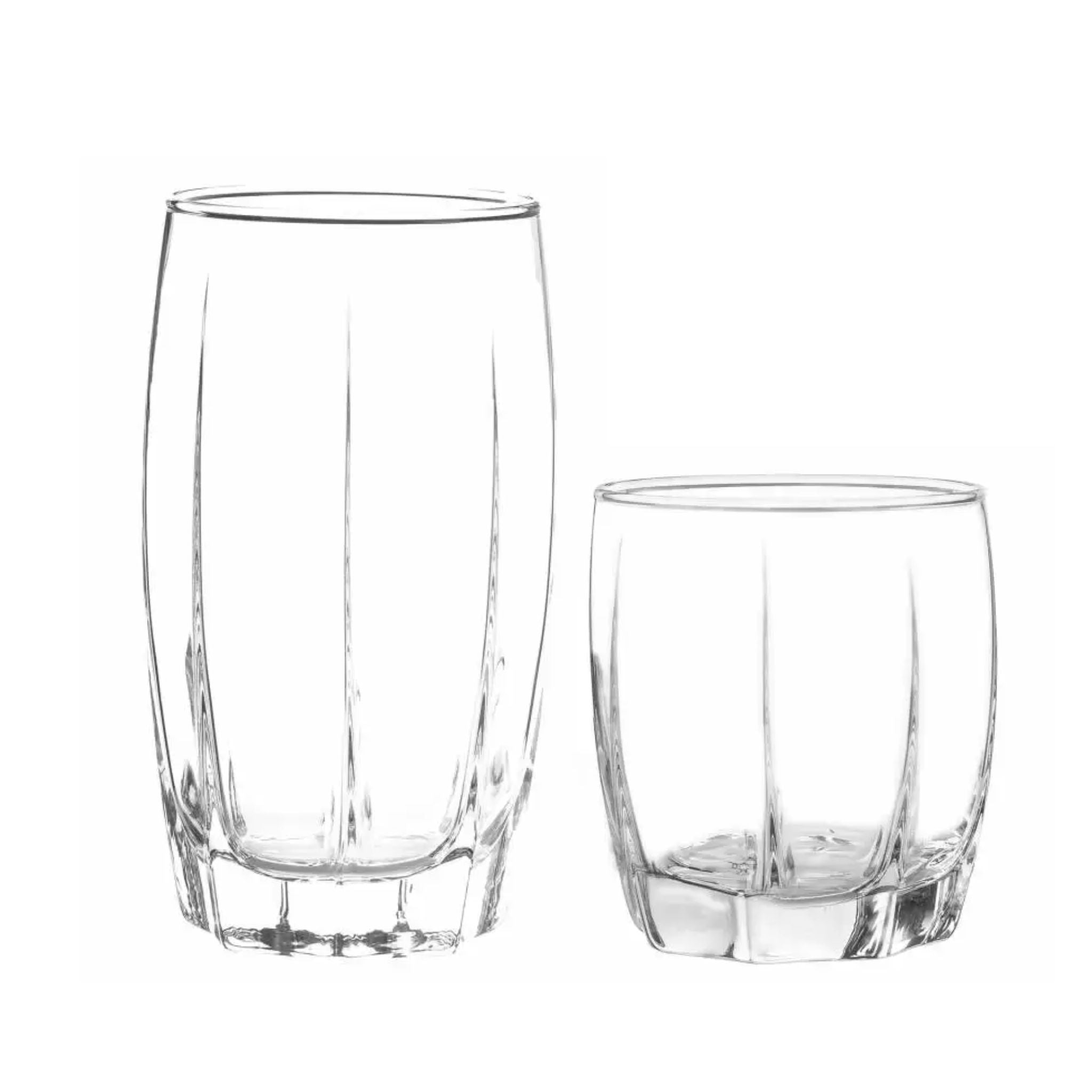 Vaso Vidrio Altos y Bajos Amadeus