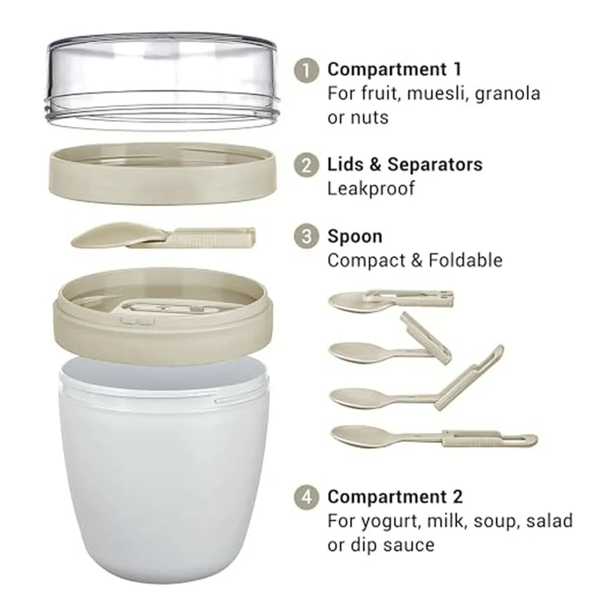 Vaso Para Yogurt 650ml