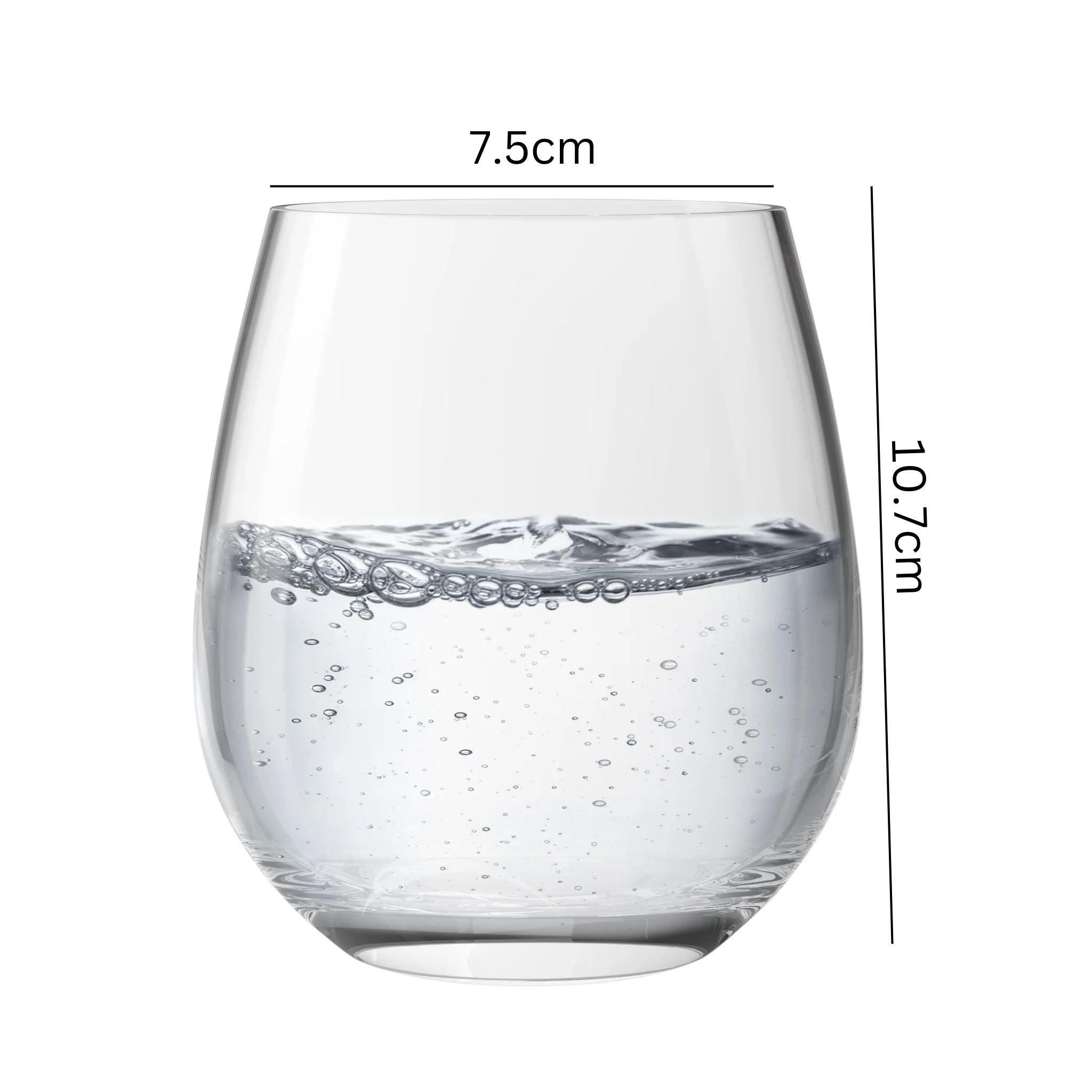 Vasos De Vidrio Bajos 510ml X6