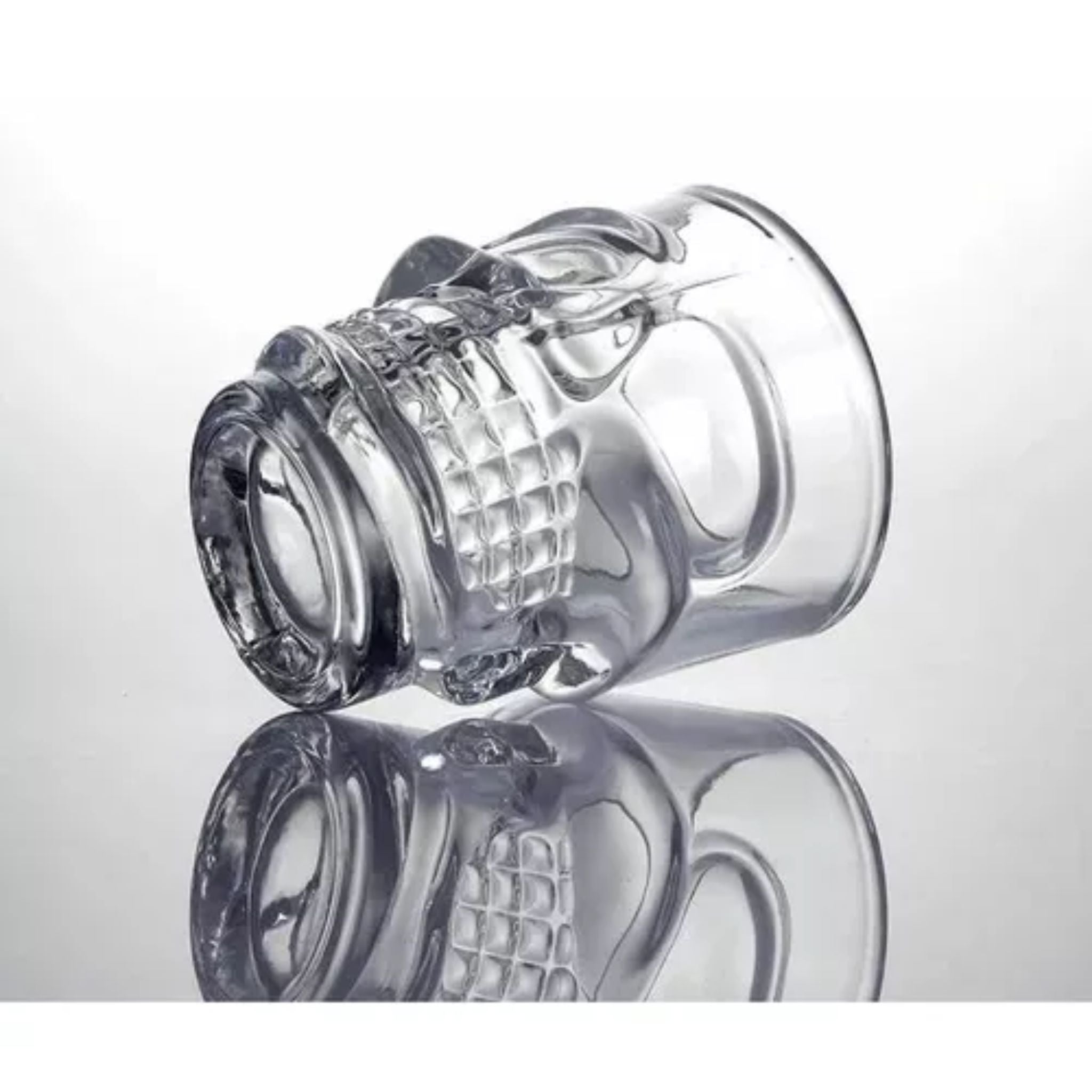 6 Vasos Bajos Calavera 310cc