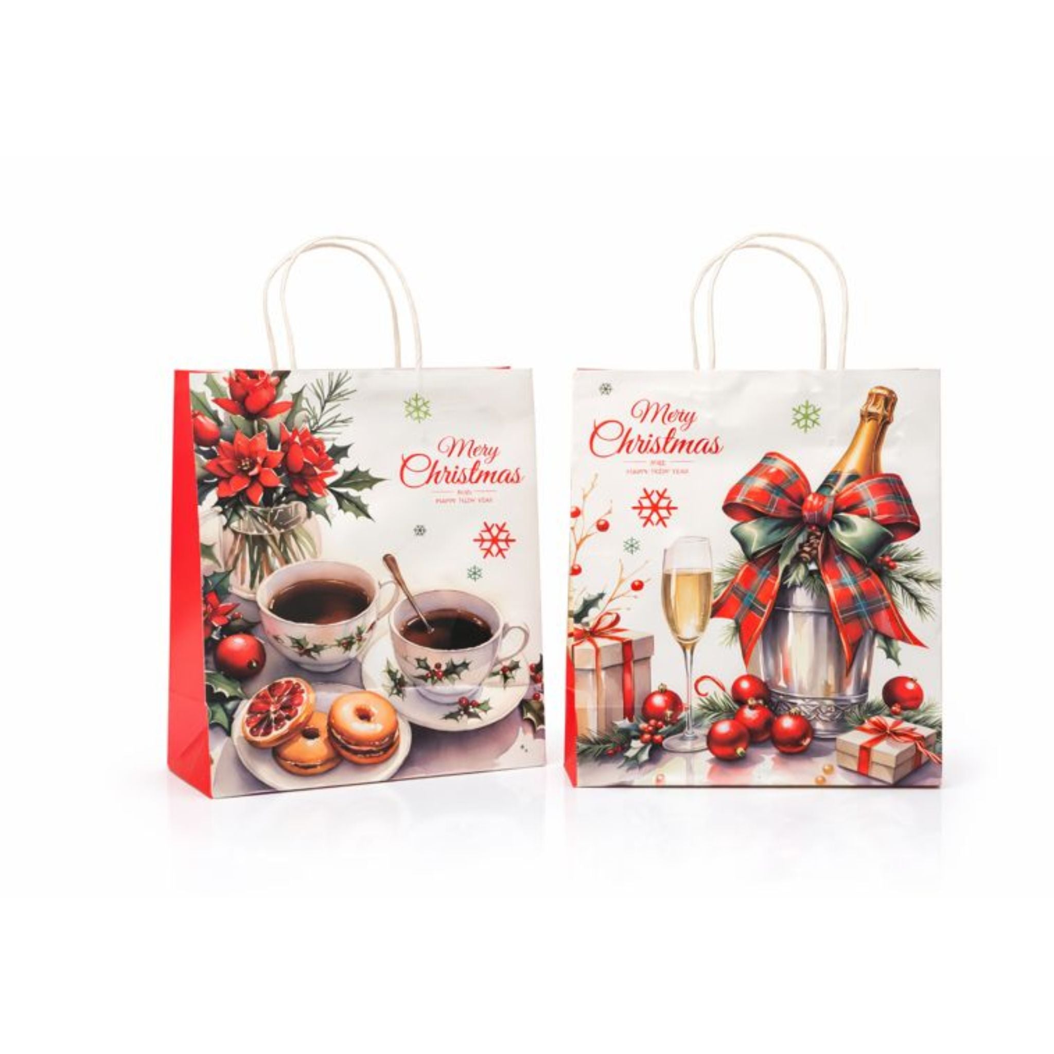 Bolsas Regalo Kraft Navidad (G) X12
