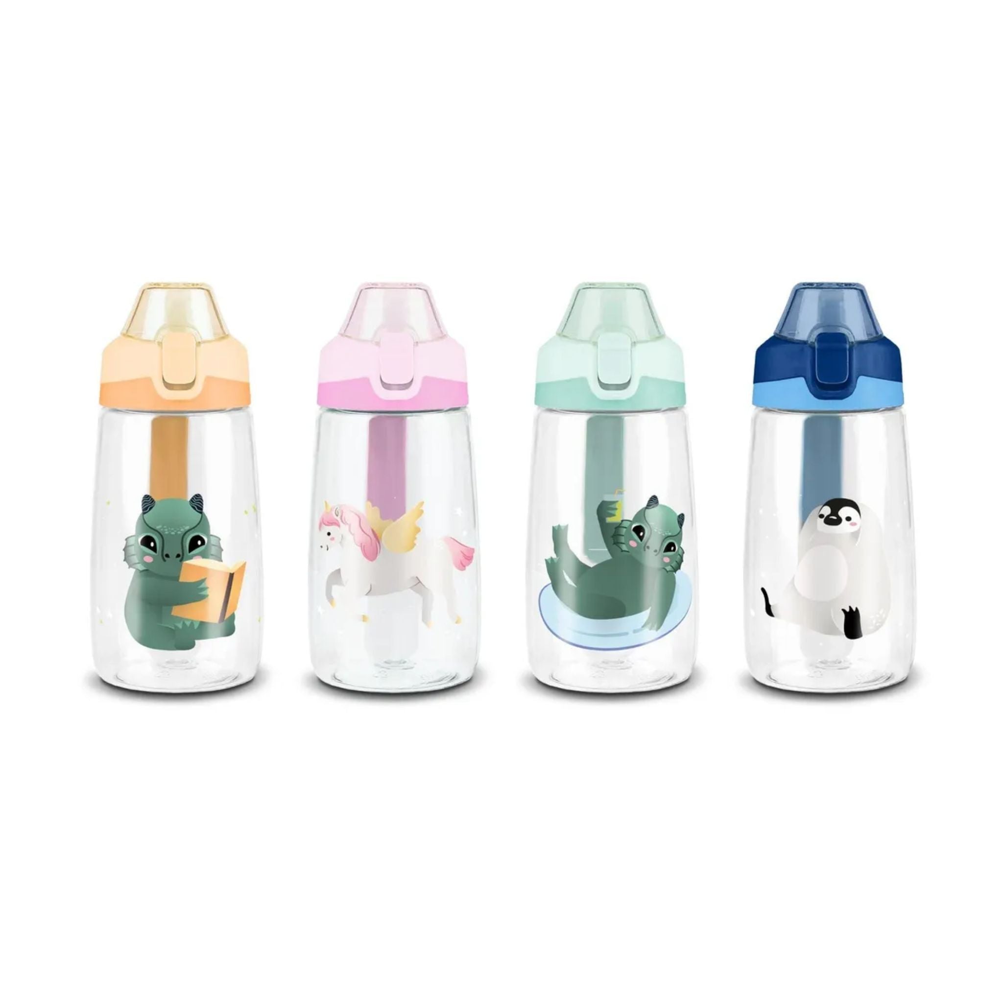 Botella Infantil Con Bombilla 500cc