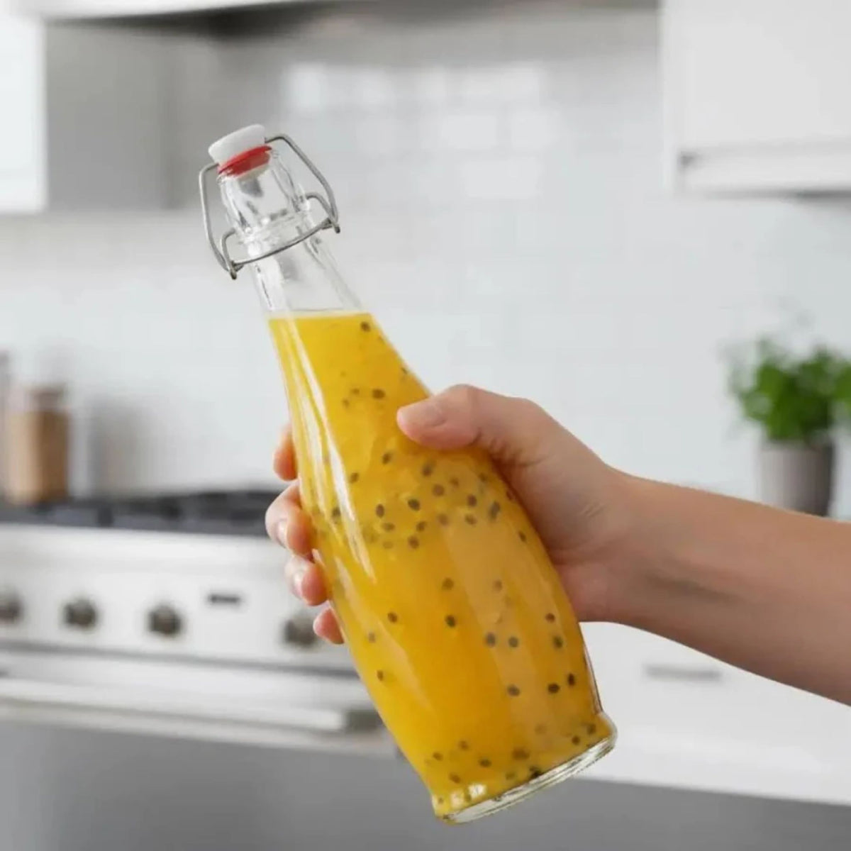 Botella Vidrio Tapa Swing 300ml