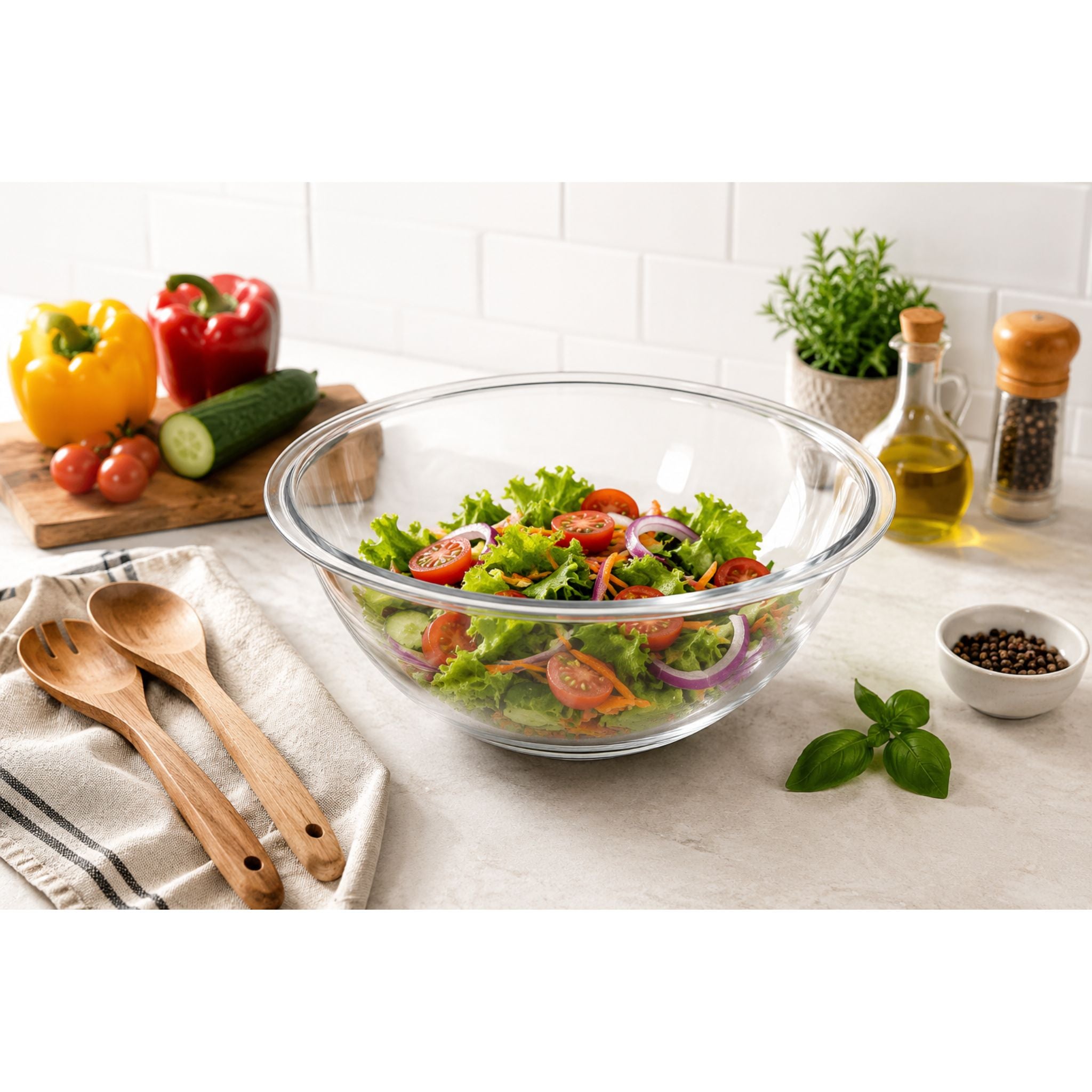 Bowls Vidrio Templado Tiguela 3L