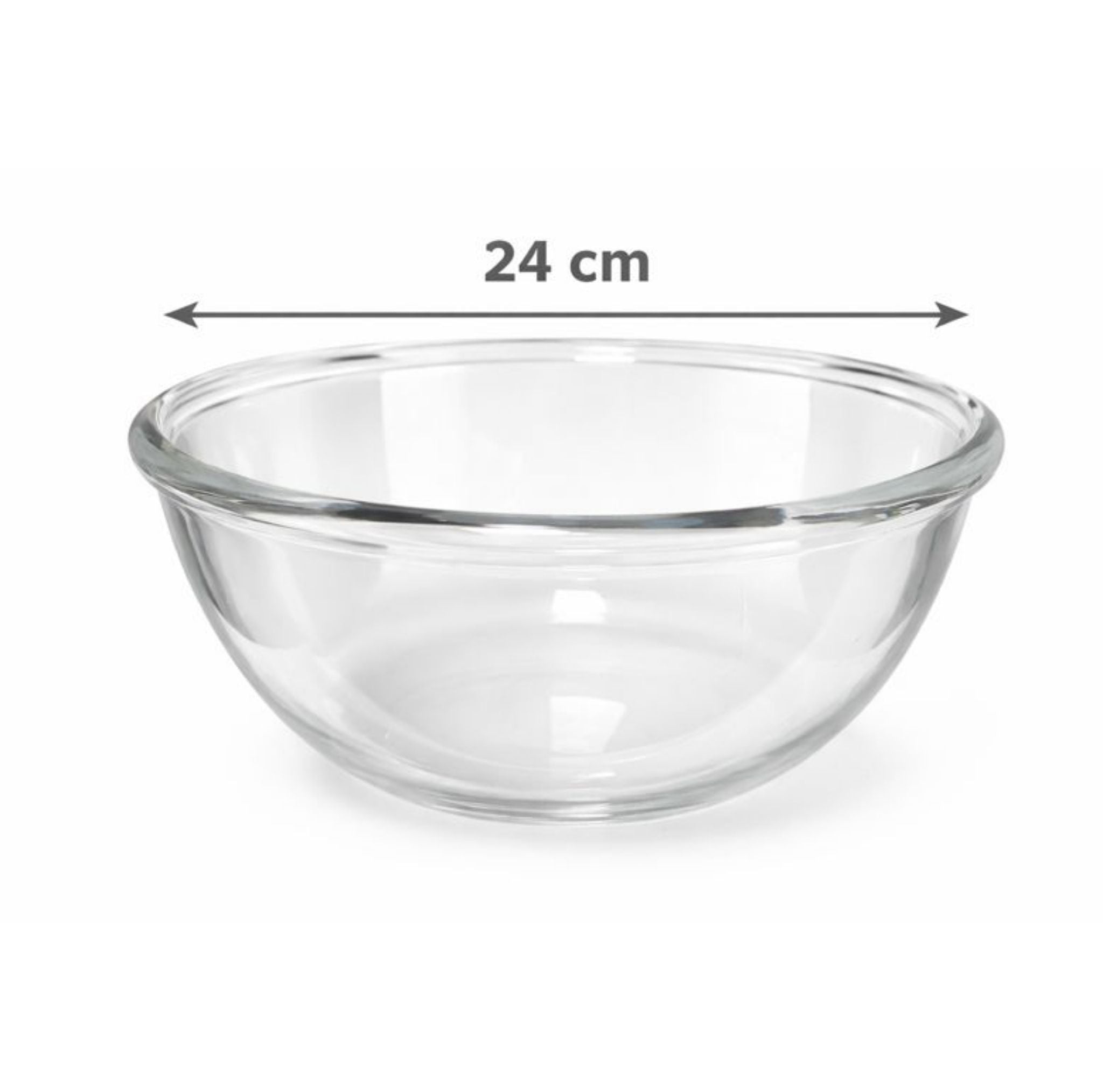 Bowl De Vidrio Grande 24cm