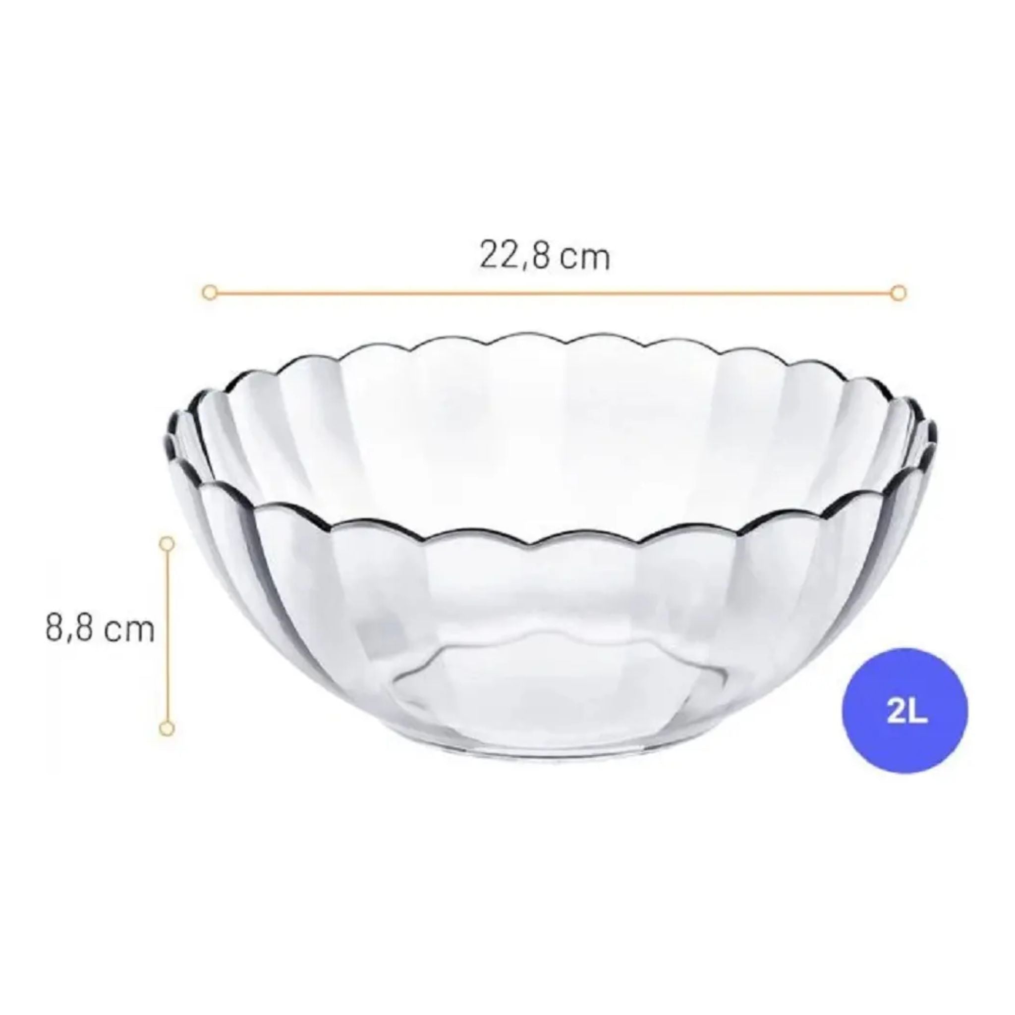 Pack 3 Bowl Vidrio Marinex