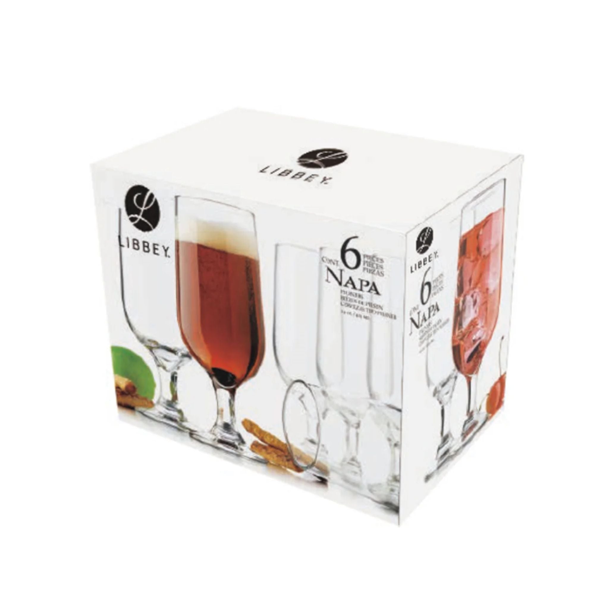 6 Copas De Cervezas Napa 414ml Libbey