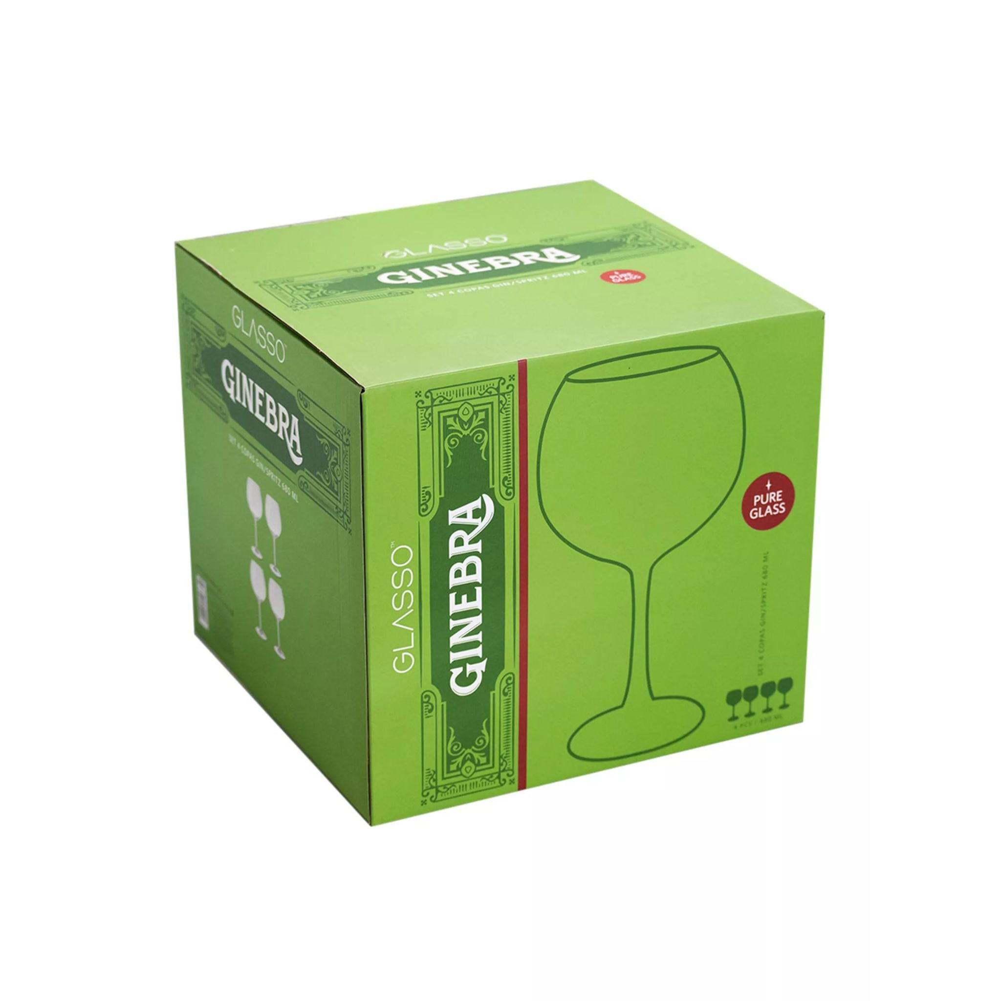 Set 4 Copas Gin Spritz 680ml Glasso