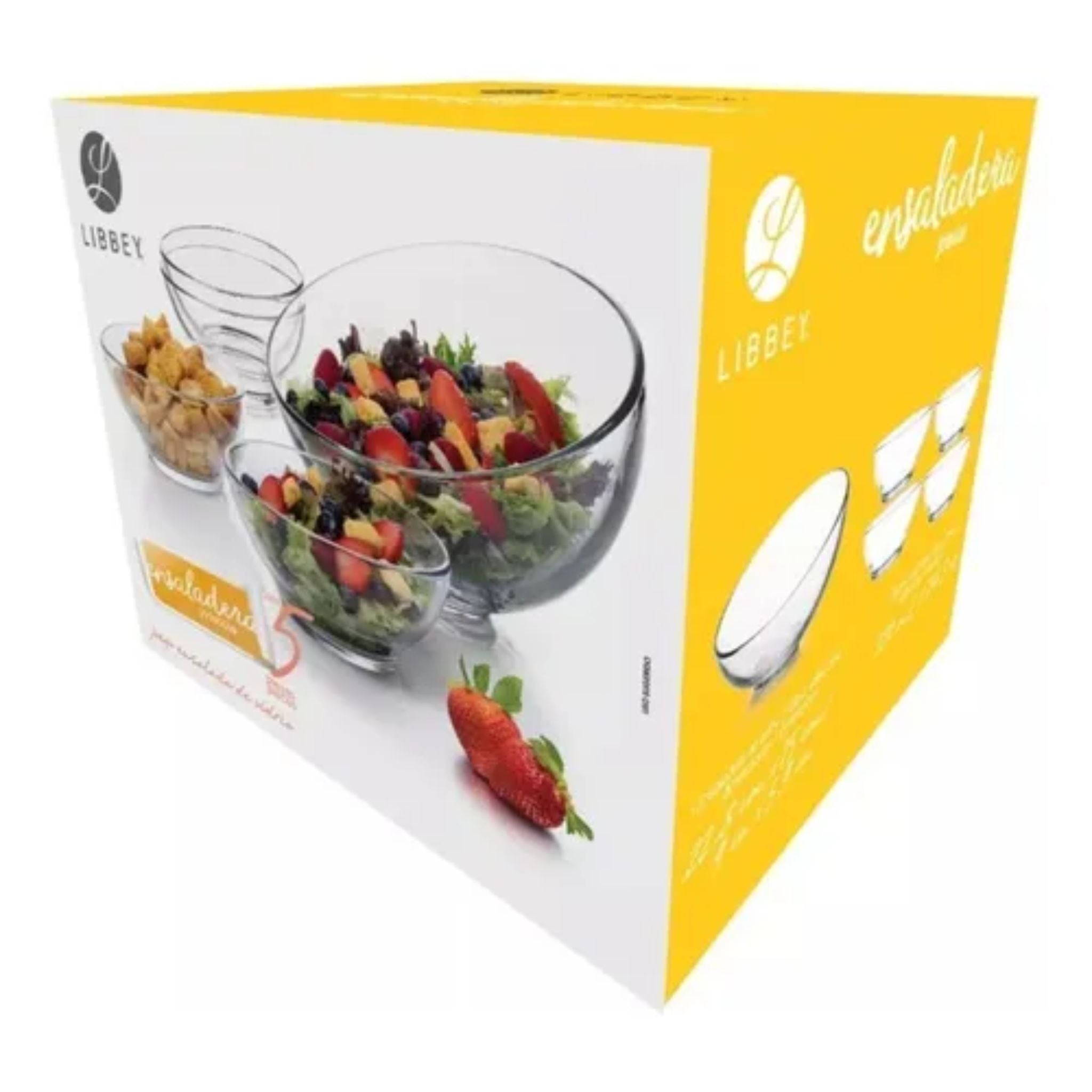 Ensaladera Vidrio - 4 Bowls